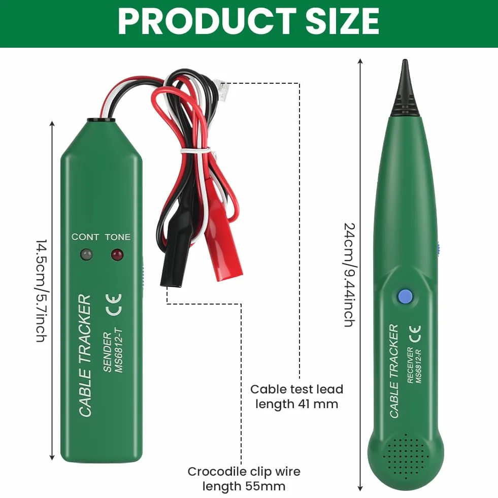 Flintronic Probador de Circuitos, Rastreador de Cables Multifunción, Buscador de Líneas y Generador de Tonos