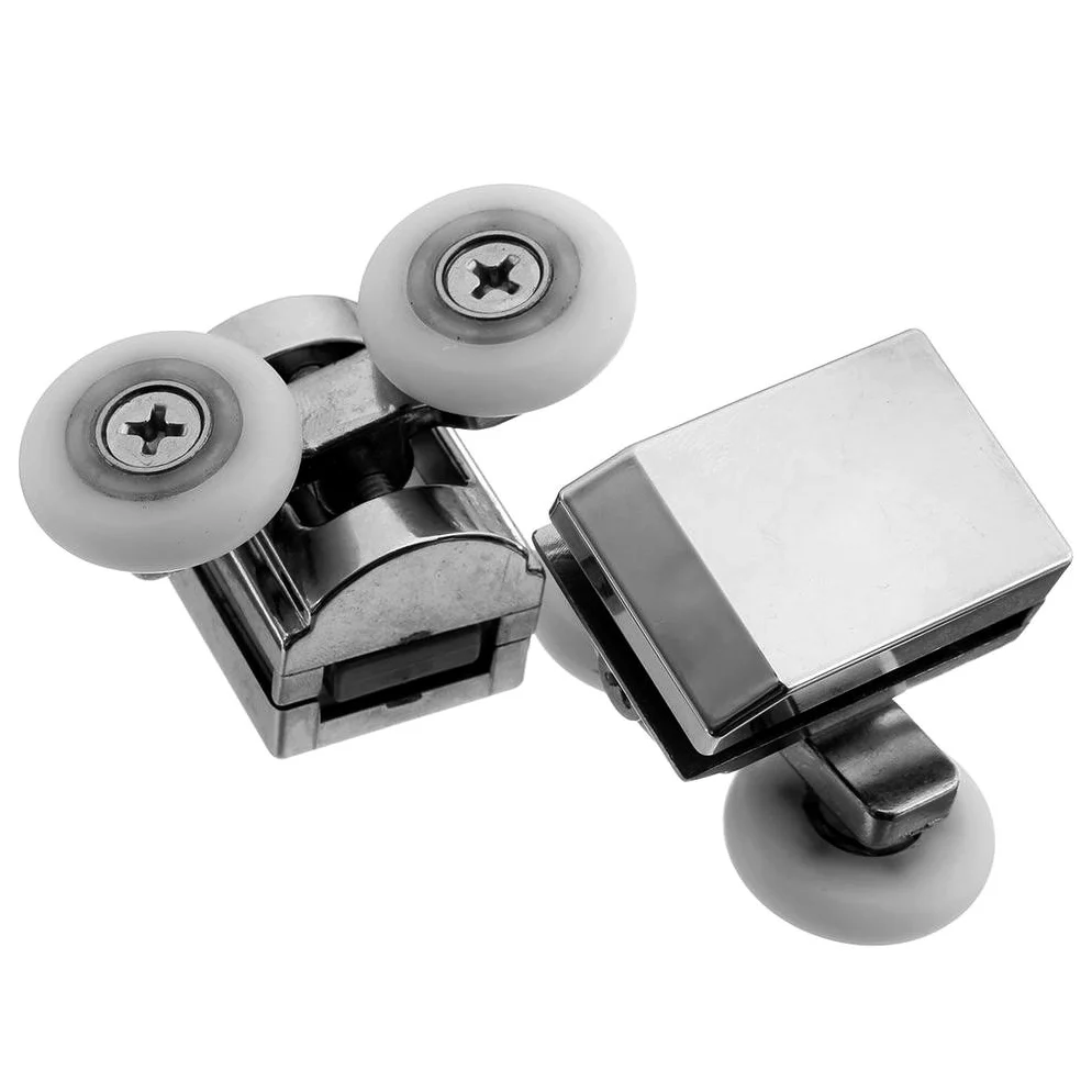 Rodamientos Mampara Ducha,Ruedas Mamparas Paquete de 2pcs 23mm Puerta de Ducha Rodillos/Rodillos/Ruedas Tops Twin for Puertas correderas