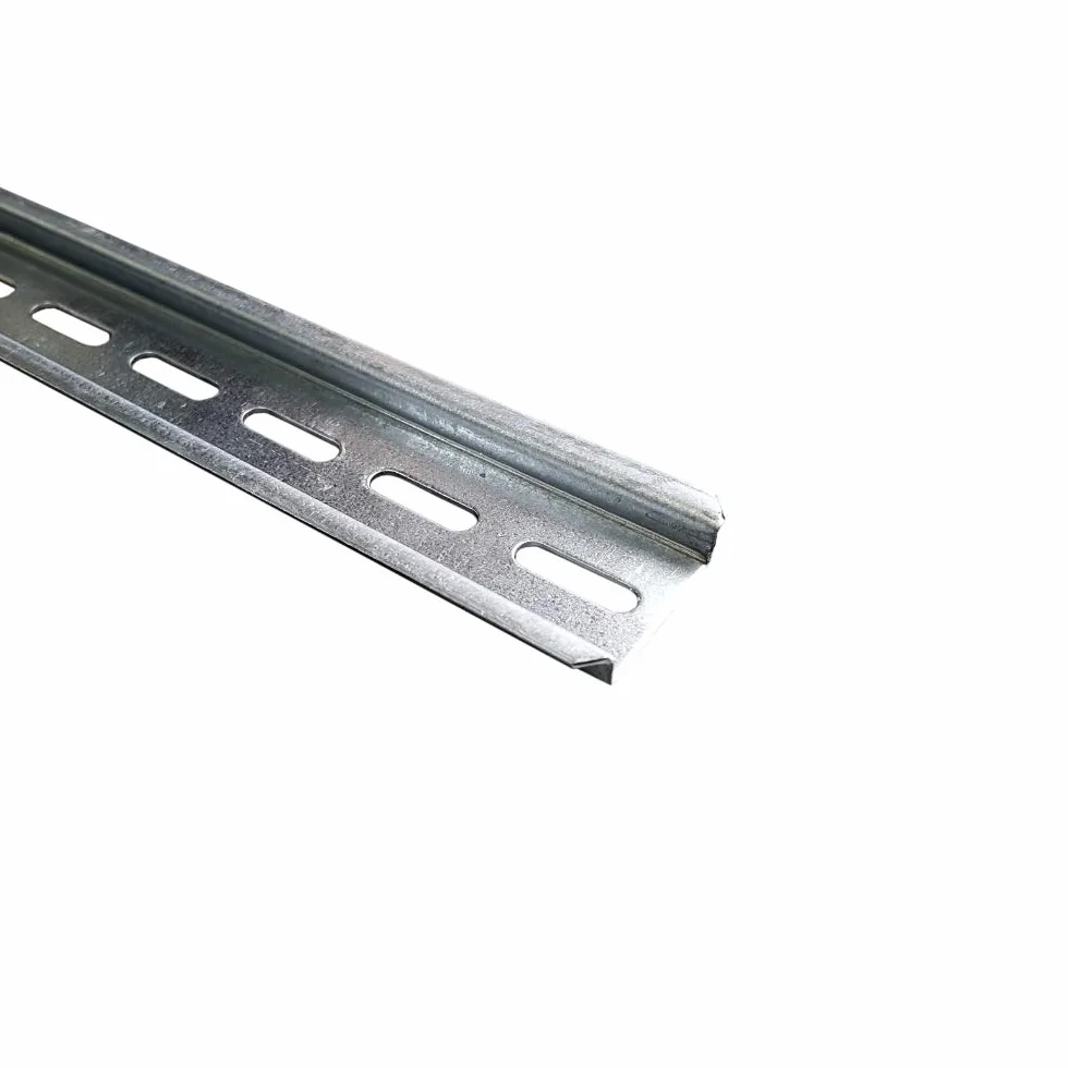 Carril DIN TH35, perforado, galvanizado, 100 cm