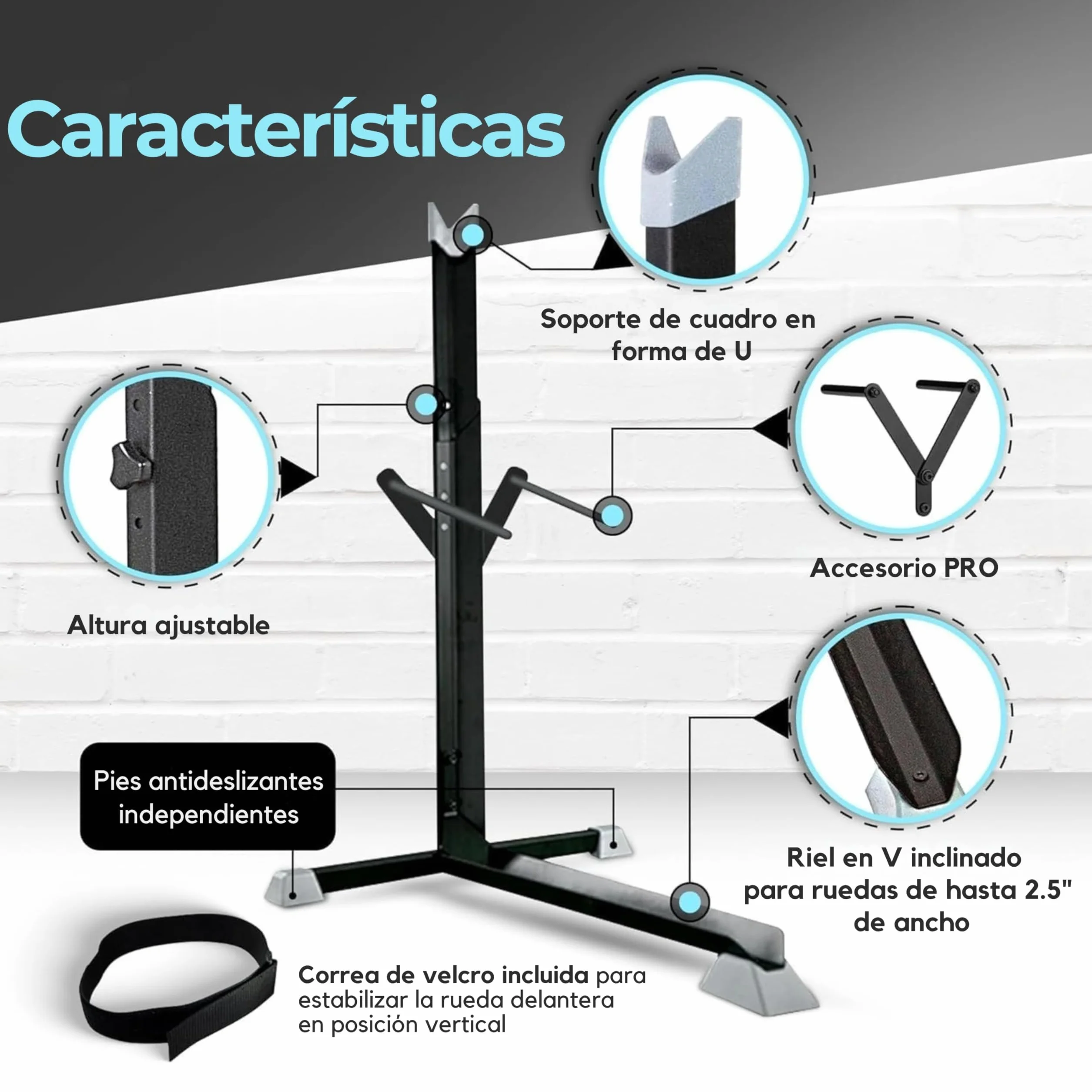 Bike Nook Pro Soporte Vertical De Suelo Para Bicicletas Estante Almacenamiento Interior Garaje Compatible Con Guardabarros Y Cestas Sin Taladros