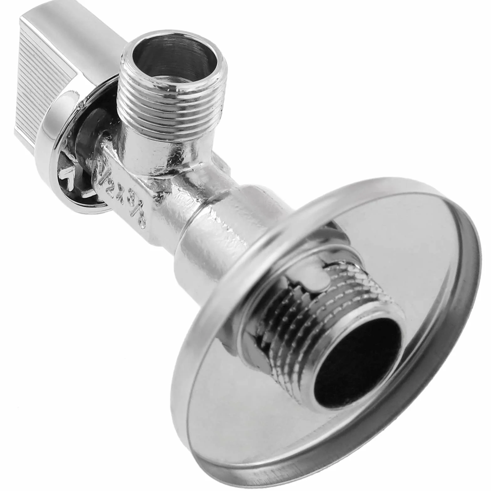 PrimeMatik Llave de Paso Cisterna en escuadra 1/2"-3/8" teflón antical