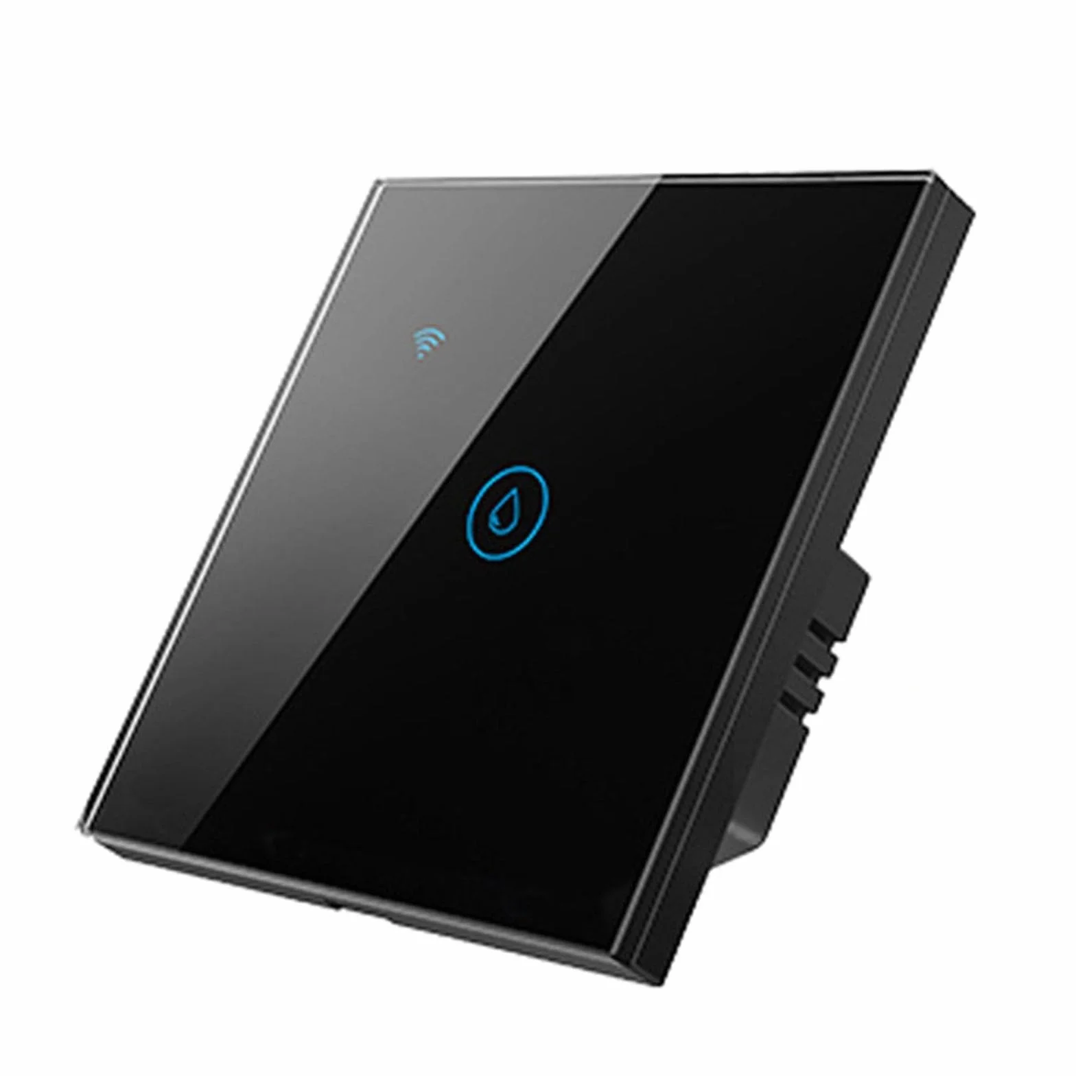 Yhenlovtt Interruptor inteligente de caldera táctil de pared con WiFi de 40 A, 2,4 G, interruptor temporizador con control de aplicación y funciones de activación de voz (blanco)