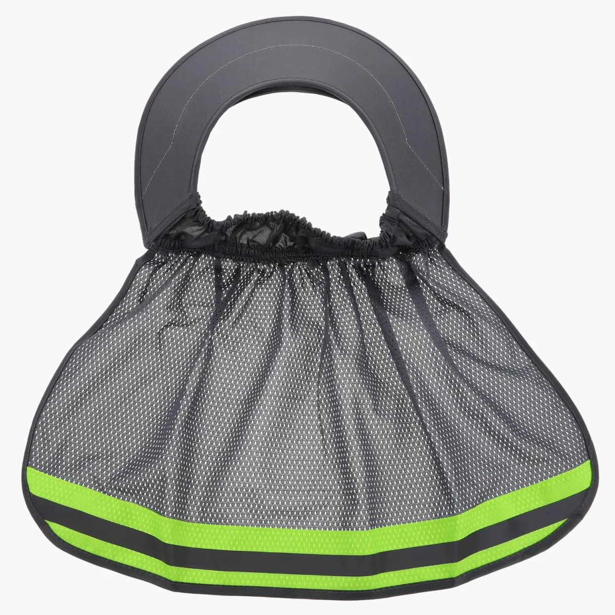 DOITOOL Protector Solar para Casco de Seguridad - ala de Casco Obra con Malla Transpirable y Banda Elástica - Sombrero de Protección Solar para Construcción, Trabajo Exterior y Verano (Gris)