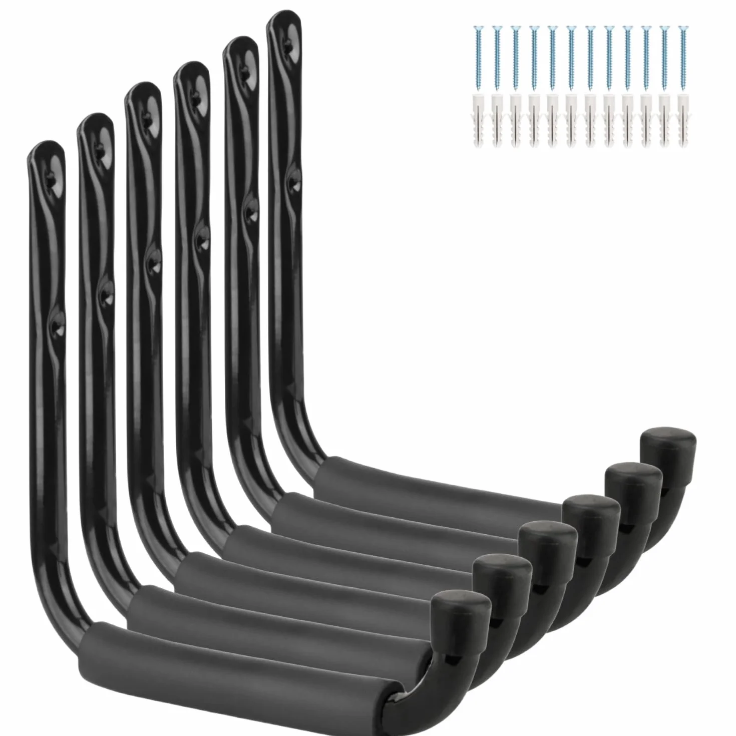 Ganchos para Escaleras de Almacenamiento de Garaje 24CM 9,5 Pulgadas Estante de Utilidad de Brazo Jumbo Resistente