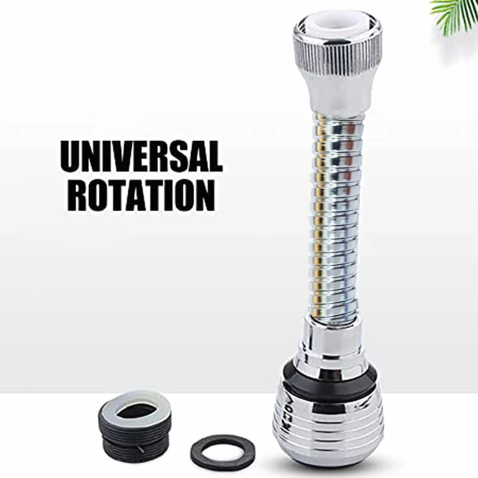 Extensor de Grifo Móvil para Fregadero con Cabezal Rociador, Aireador Giratorio 360°