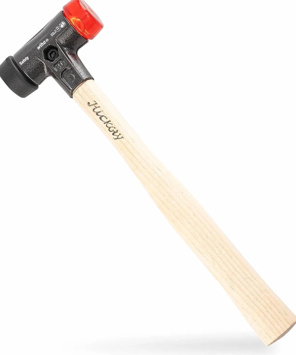 Martillo de cara blanda Safety de dureza media/duro 832-38 30 SAFETY; schw./orange transp.