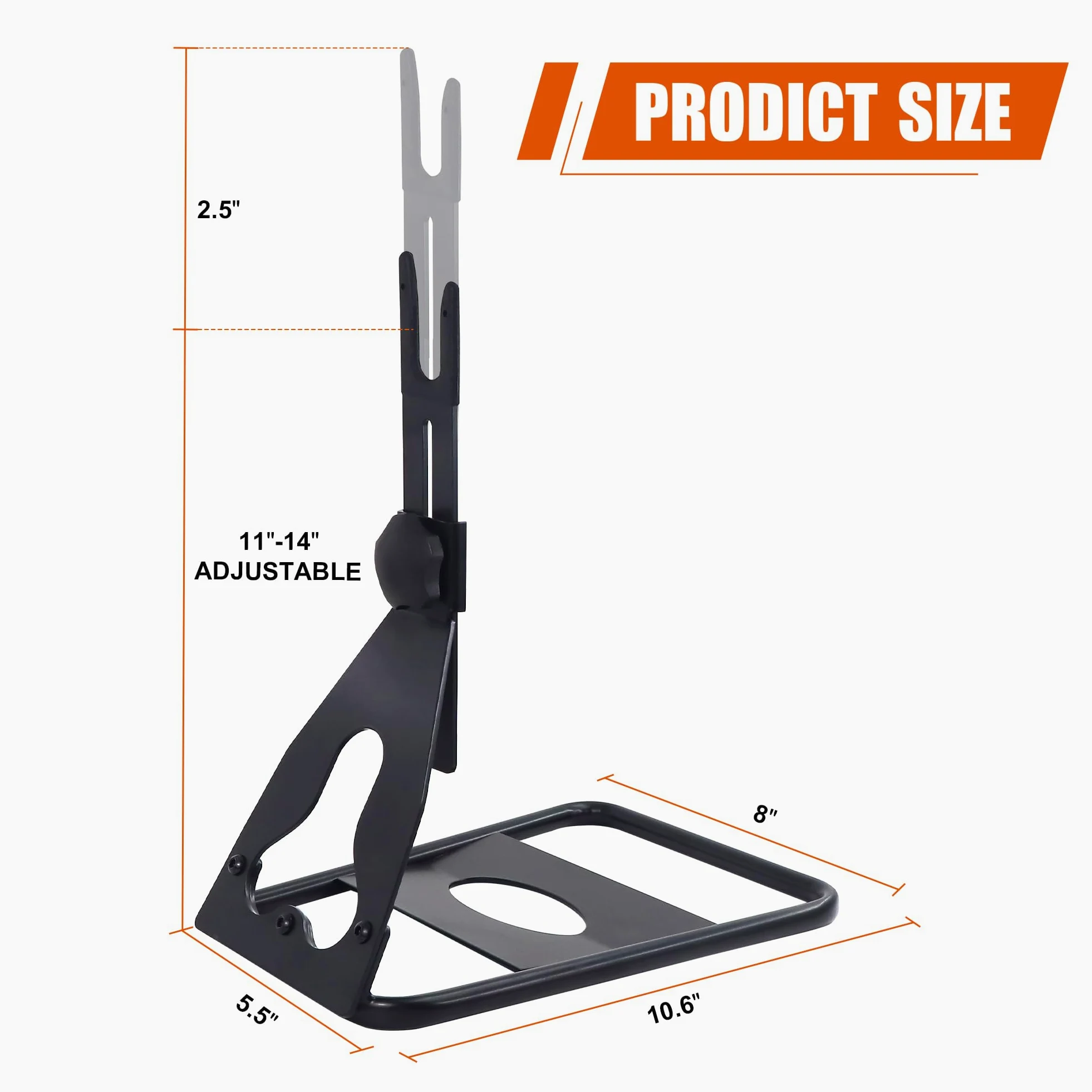 MEGHNA Soporte de aparcamiento de aluminio para bicicletas 20/26/27,5/29 pulgadas, soporte de tienda y bicicleta de carretera, negro