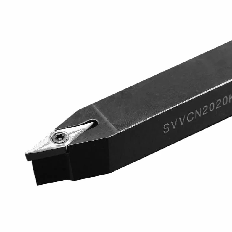 1 herramienta de torneado de metal SVVCN, SVVCN1616 SVVCN2020 SVVCN2525, herramienta de torneado externo, portaherramientas de torno for insertos de torneado VCMT(SVVCN2020K16)