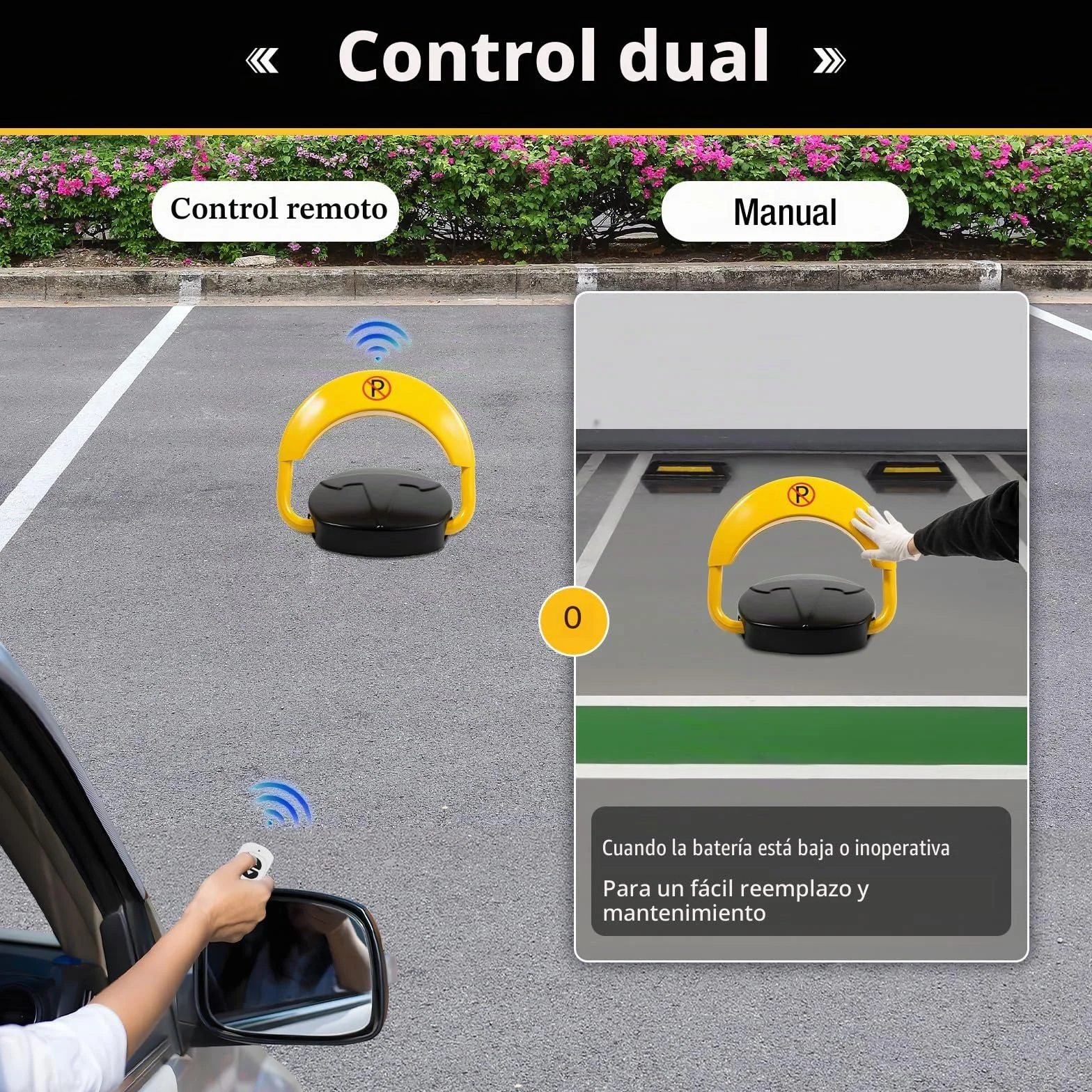 Barrera de aparcamiento eléctrica, barrera de estacionamiento automática, barreras de aparcamiento eléctricas, poste de aparcamiento automático plegable con control remoto