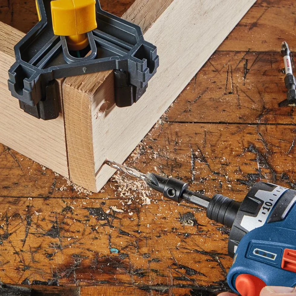BOSCH SP515 - Juego de 5 brocas avellanadas con vástago hexagonal #6, #8, #10 y #12