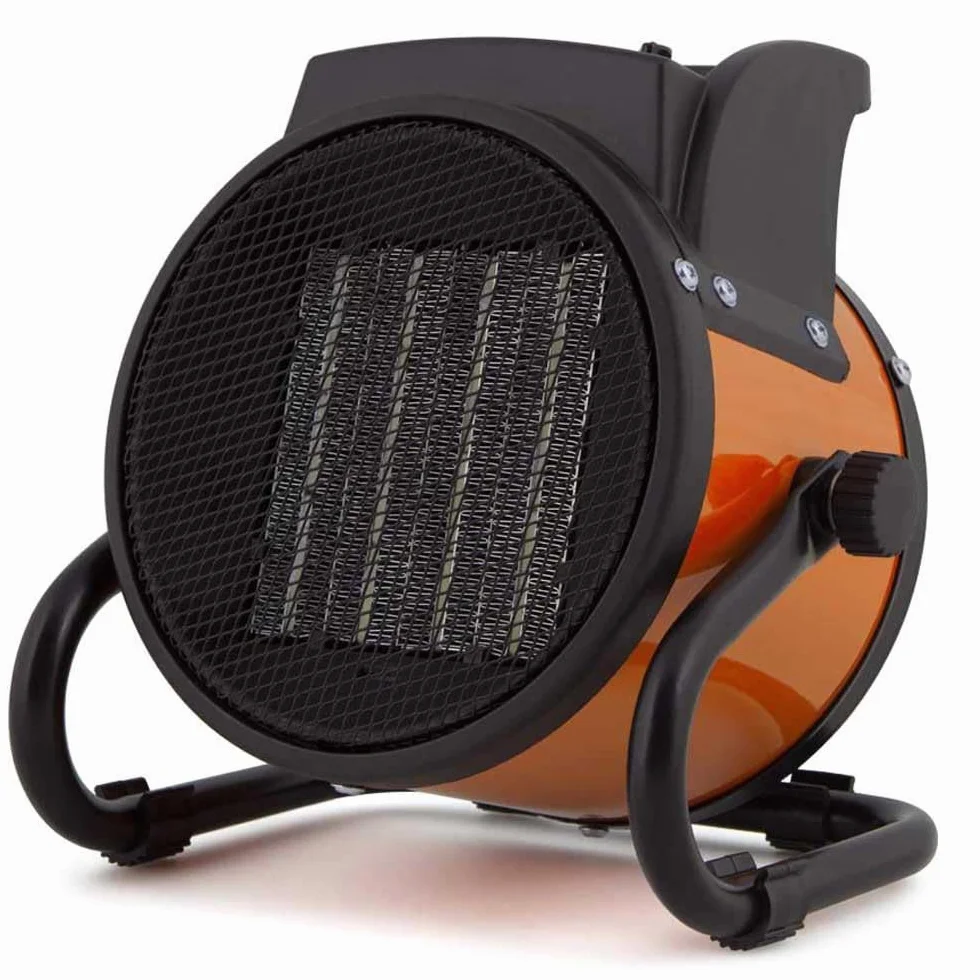 Orbegozo FHR 2040, Calefactor Eléctrico Cerámico Profesional, 2000 W, 2 Potencias de Calor, Control Ajustable Temperatura, Protección contra Sobrecalentamiento, Posición Ventilador, Color Rojo