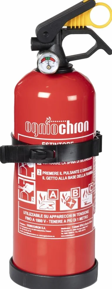 Start Extintor de Polvo ABC/M de 1 kg Aprobado por Rina, 8A 34B C, Certificado EN 3-7, Aprobado para navegación 0029/2023, certificación CE 0062
