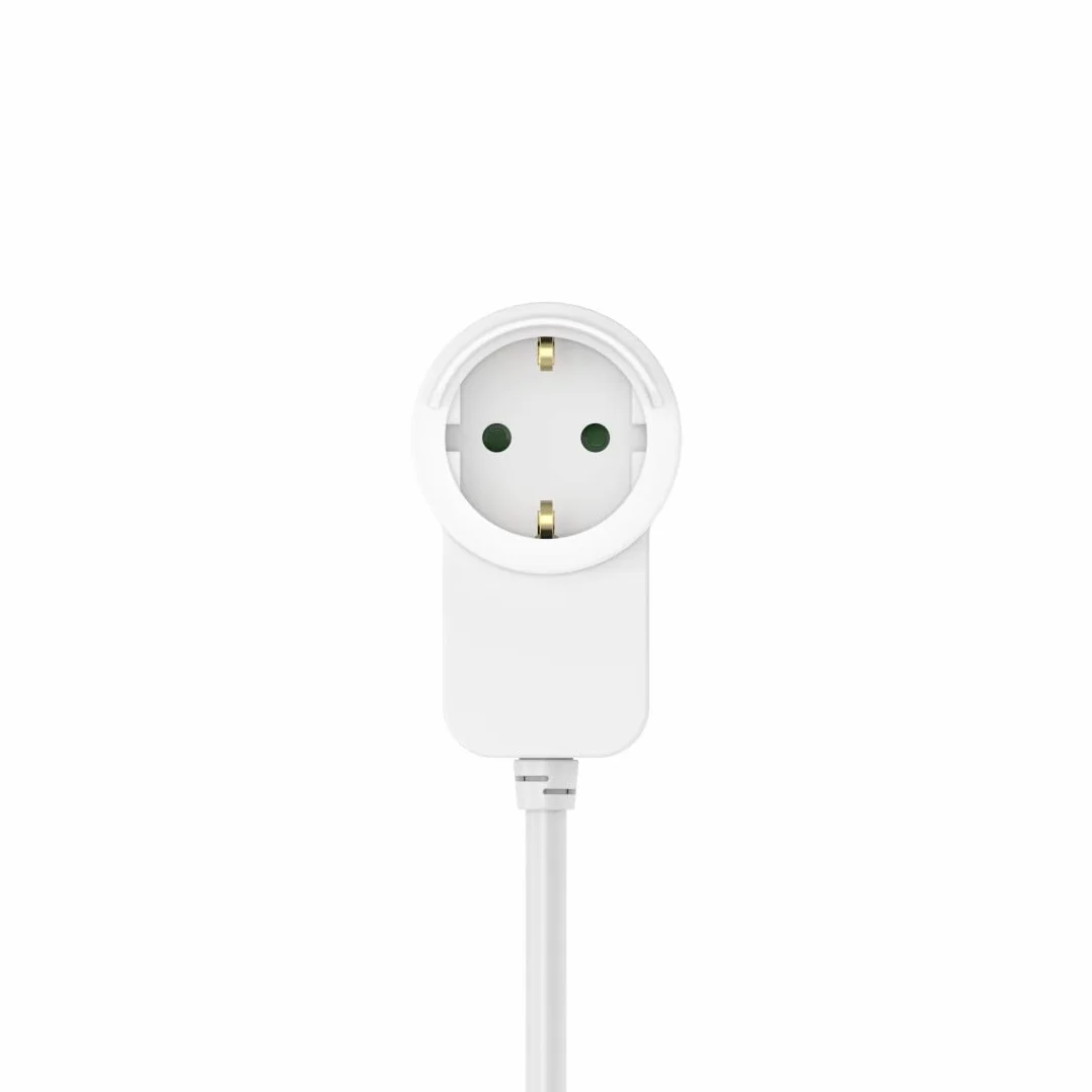 Hama regleta 3 enchufes interruptor toma adicional 1,4 m blanca