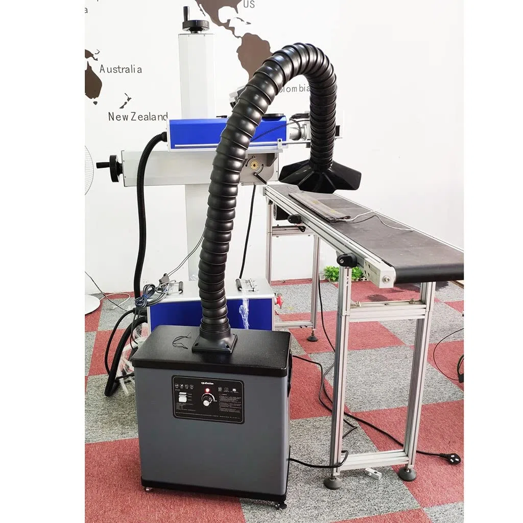 Extractor de Humos de Soldadura de 80 W Extractor de Humos de Soldadura portátil con Brazos de Soldadura Flexibles y Perilla de Mango Regulación de Velocidad Continua para soldar Estación de Trabajo