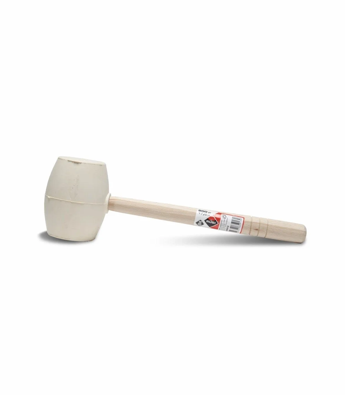 RUBI 65913 Maza de goma, Blanco, 500 g