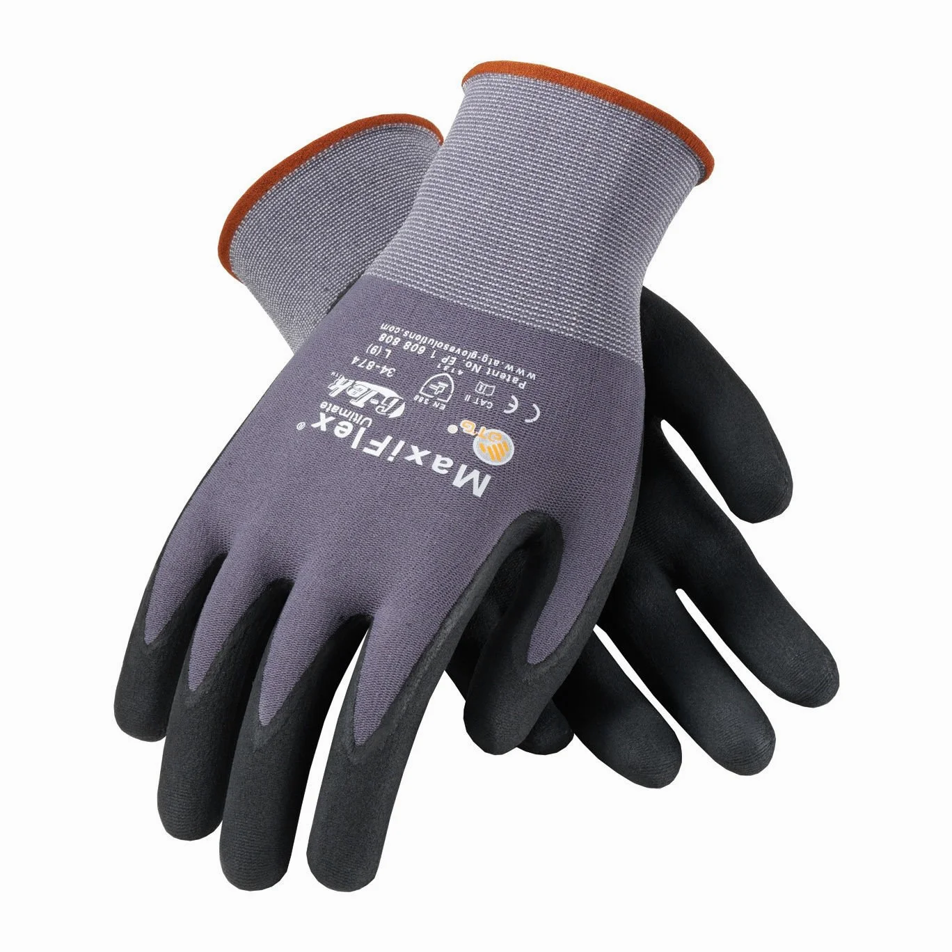 ATG Maxiflex - Guantes de punto de nailon (talla 11, 12 pares)