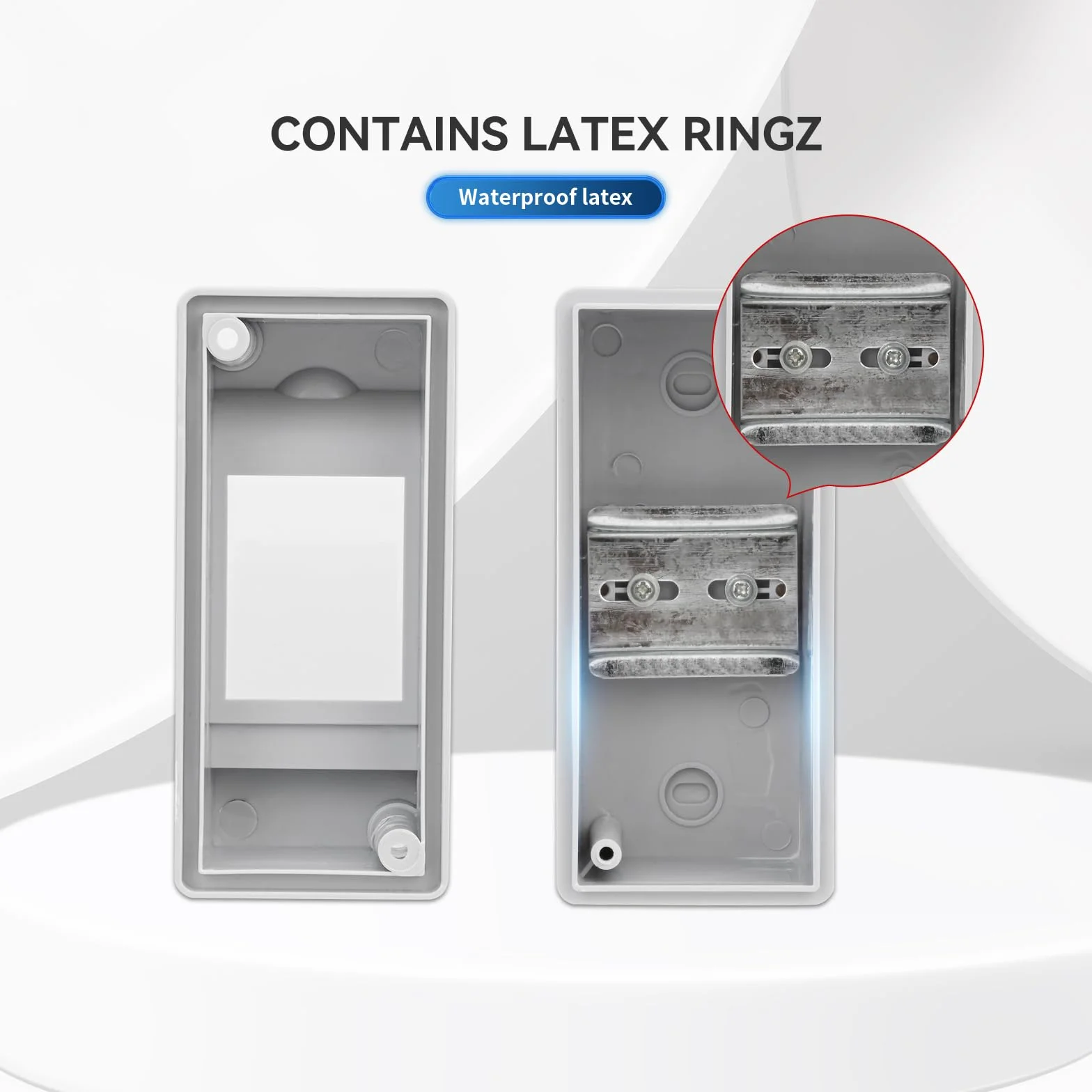 MOLLOM Caja de Protección de Distribución de 2 Vías con Interruptor Automático MCB y Riel DIN, Impermeable IP65, para Uso Interior y Exterior