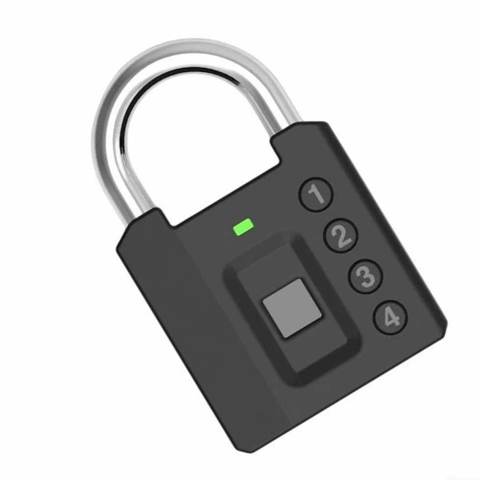 Candado inteligente impermeable con contraseña para aplicación Tuya con llave para acceso y capacidad de almacenamiento de 100 códigos en color plateado para puerta al aire libre, valla de puerta