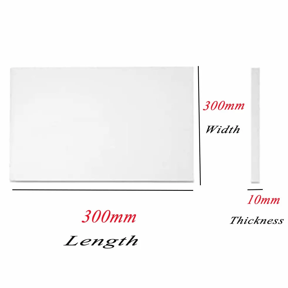 Tablero De Fibra De Cerámica, Resistente Al Fuego, Ignífugo, Resistente A Altas Temperaturas, Tablero De Aislamiento Para Estufa De Leña, Chimenea, Horno, Horno De Fragua, Horno De Pizza,300*300*10mm