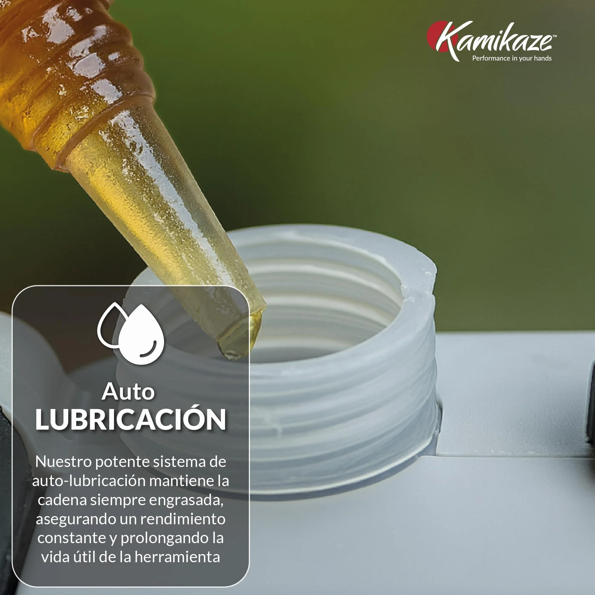 KAMIKAZE KVS6000 Mini Motosierra a Batería 21V 6" 800W Inalámbrica con 2 Baterías 4Ah y Cargador