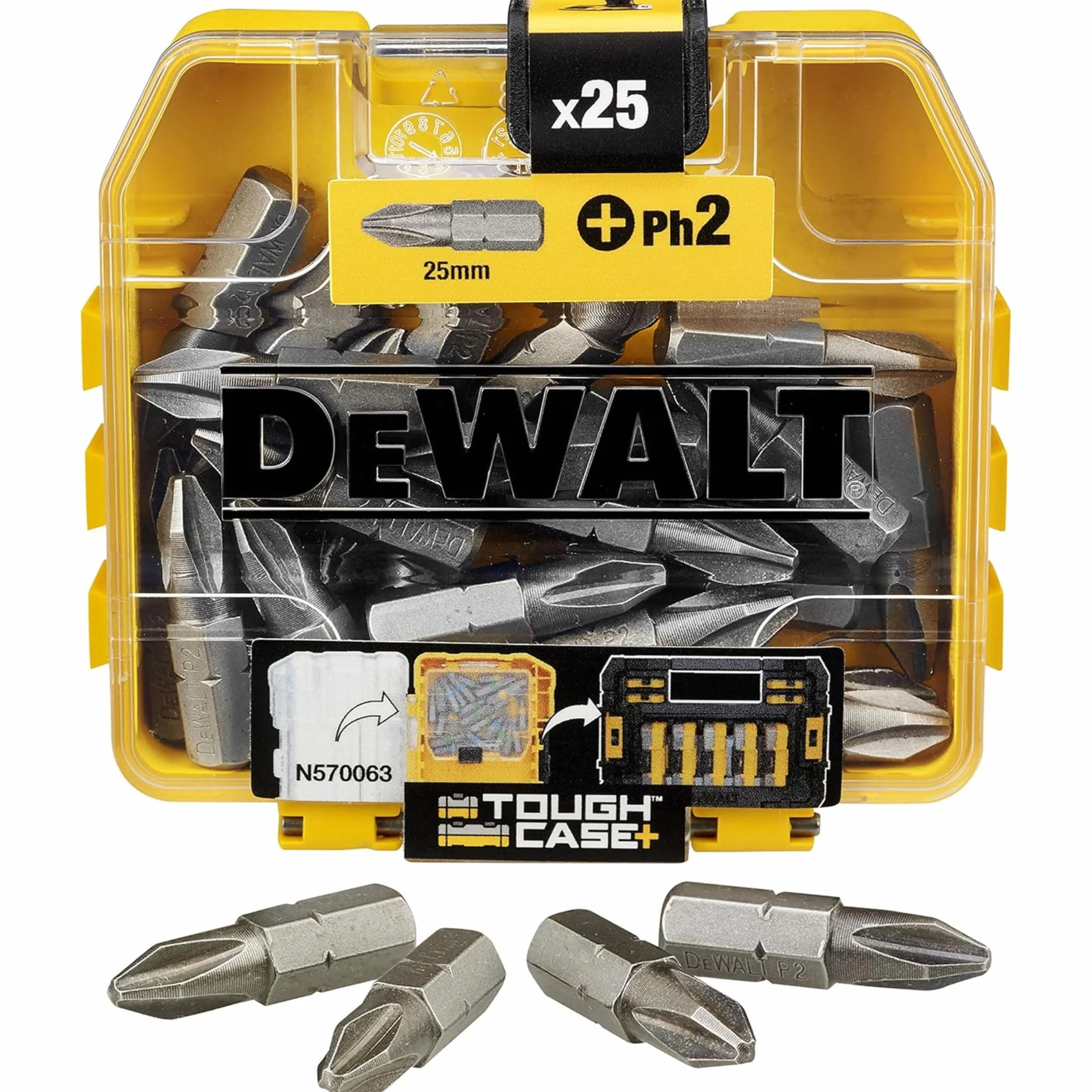 DeWalt DT71522-QZ - Pack de 25 puntas Phillips de 25 mm