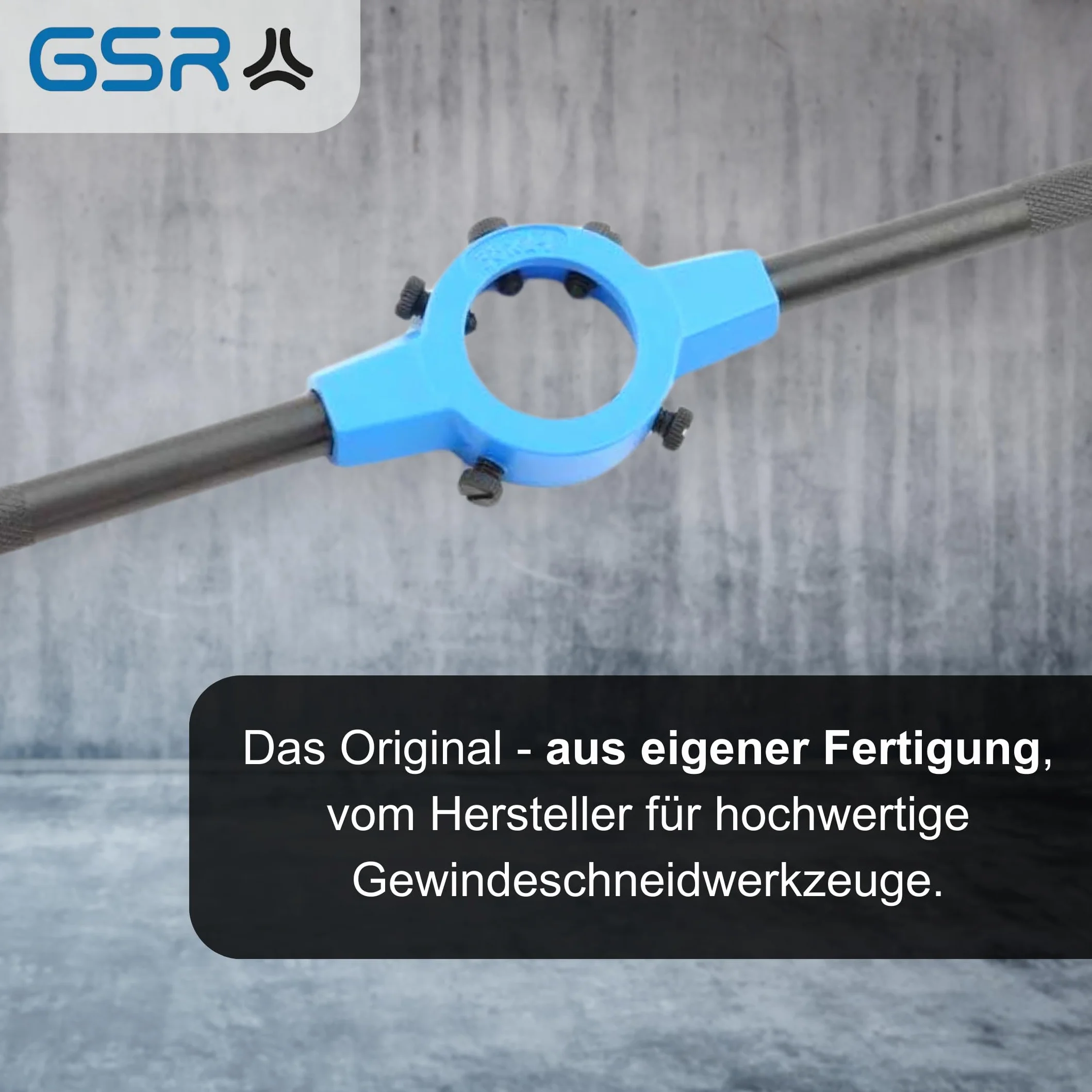 GSR Soporte para terrajas plateado (45 x 14) DIN EN 22568 (DIN 223), zinc fundido a presión, moleteado de las asas para un mejor agarre, acomodar terrajas redondas, herramientas de sujeción