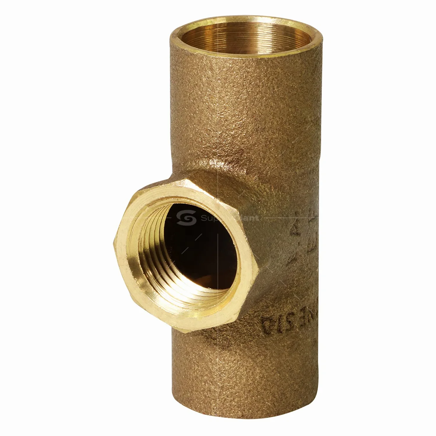 Everflow suministros ccft1134-nl C X C X F sin plomo fundido Latón conexión en T con soldadura tazas y hembra rosca rama