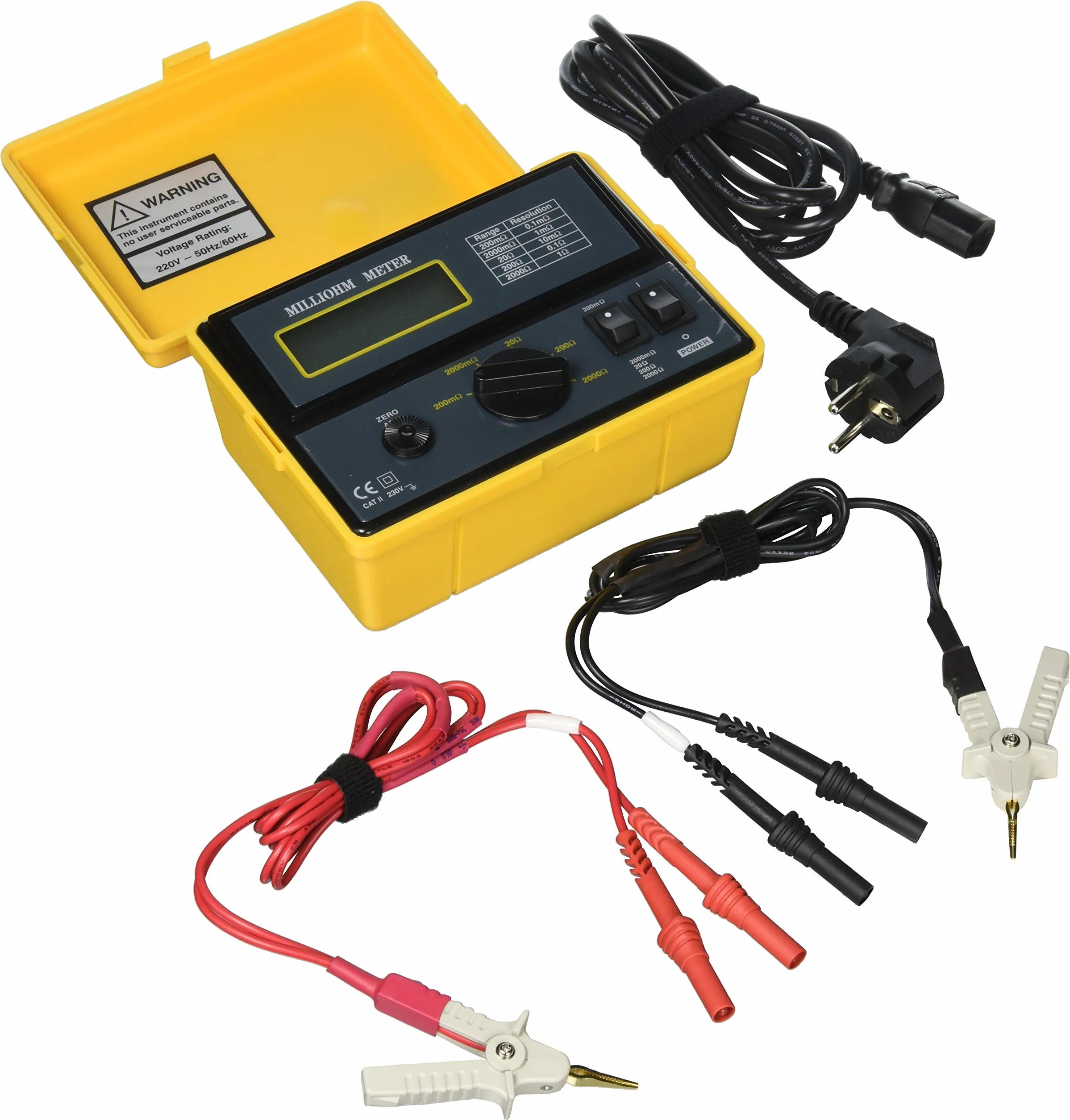 Extech 380462 Medidor de miliohm de precisión 220 VCA