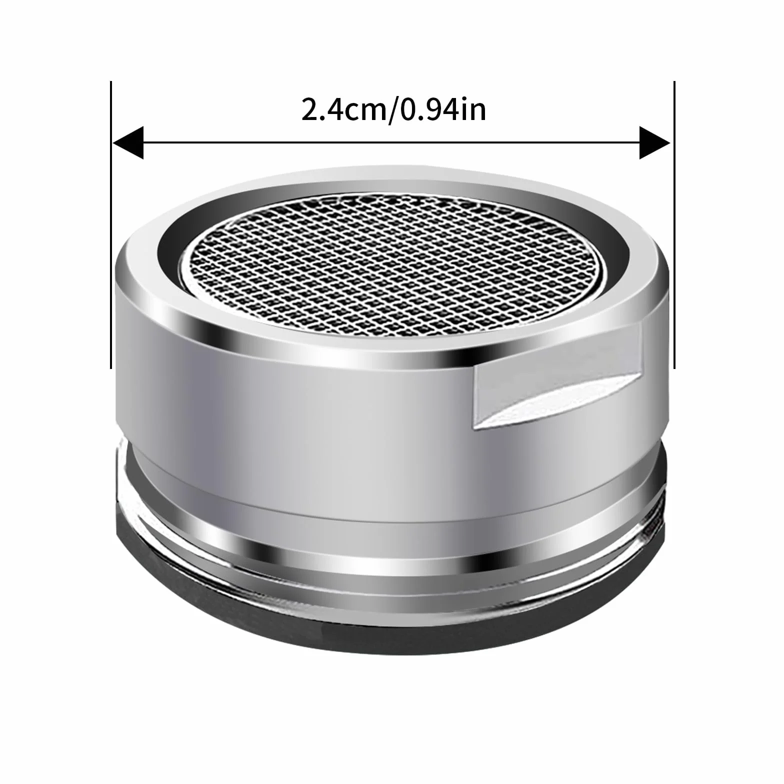 3 piezas de agua hansip – Aireador M24 – colador de grifo – Boquilla mezcladora con filtro de acero inoxidable incluye rosca exterior metálica con junta (rosca exterior de 24 mm)