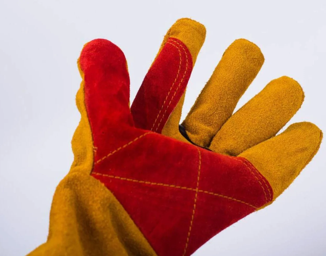 Guantes de soldadura de cuero resistentes al calor y al fuego con guantes de manga extra larga para barbacoa, horno, parrilla, chimenea, Tig, Mig, hornear, horno, estufa, soporte para ollas, guantes