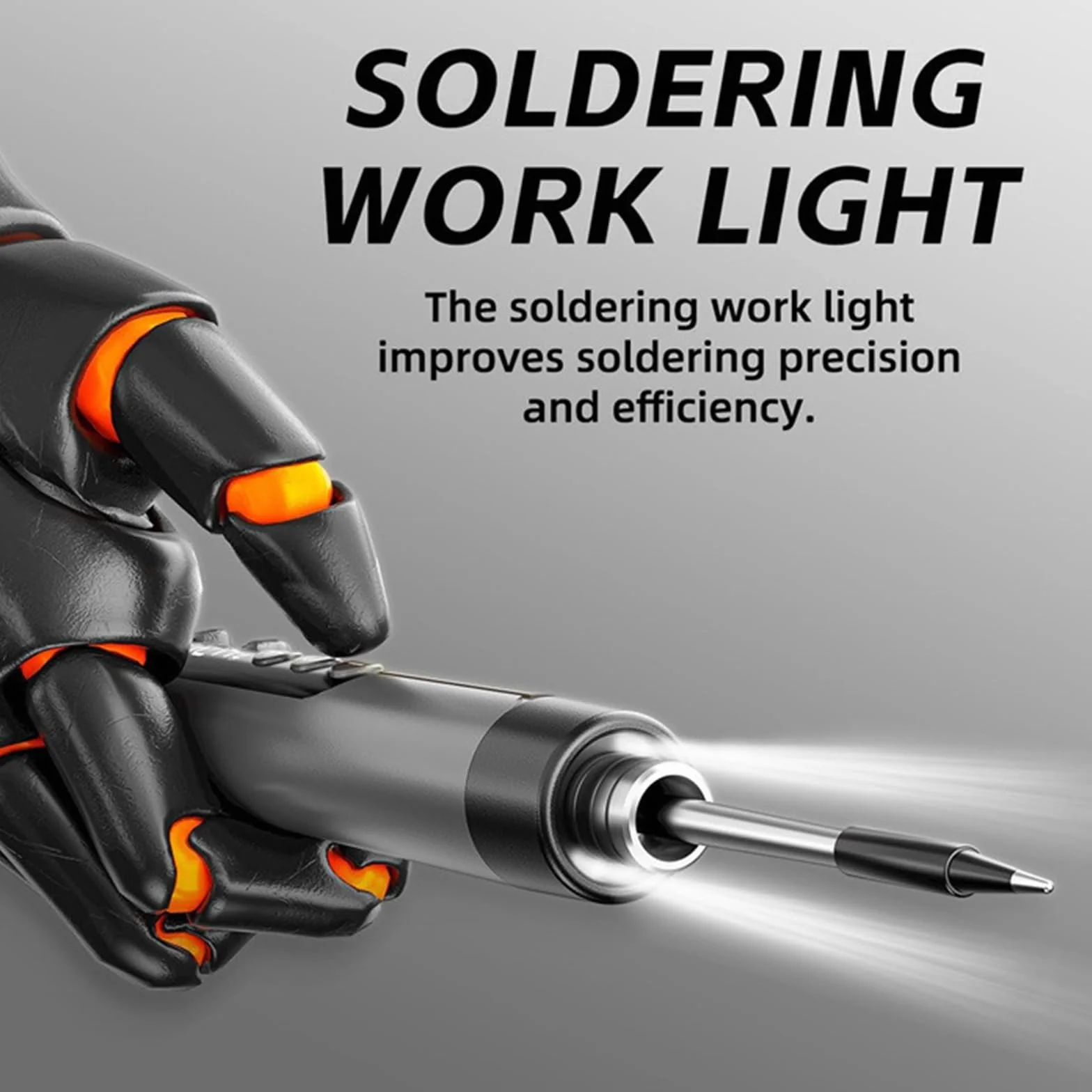 Soldador de Estaño Kit,Soldador con 3 Temperaturas,Ajustable 300 ℃-450 ℃, USB Interruptor ON/OFF