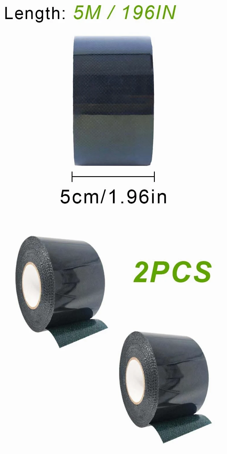 2 piezas Cinta de doble cara paracéspedartificial,5 cm*5 m,Cinta autoadhesiva paracésped,Cinta adhesiva paracéspedartificial,Cinta verde paracéspedartificial,paracéspedy hierba verde