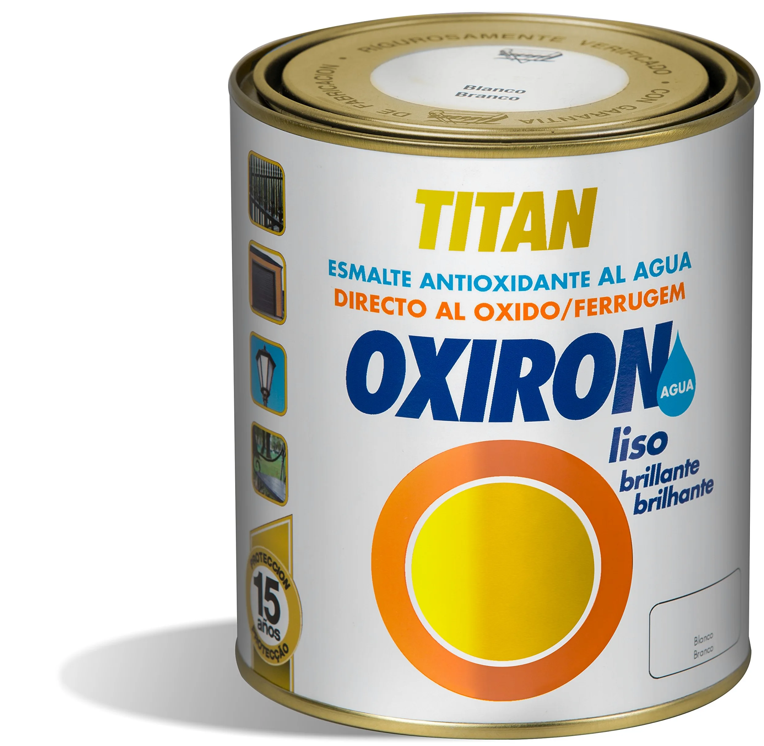 PINTURA OXIRON AGUA LISO BRILLO BLANCO 750 ML