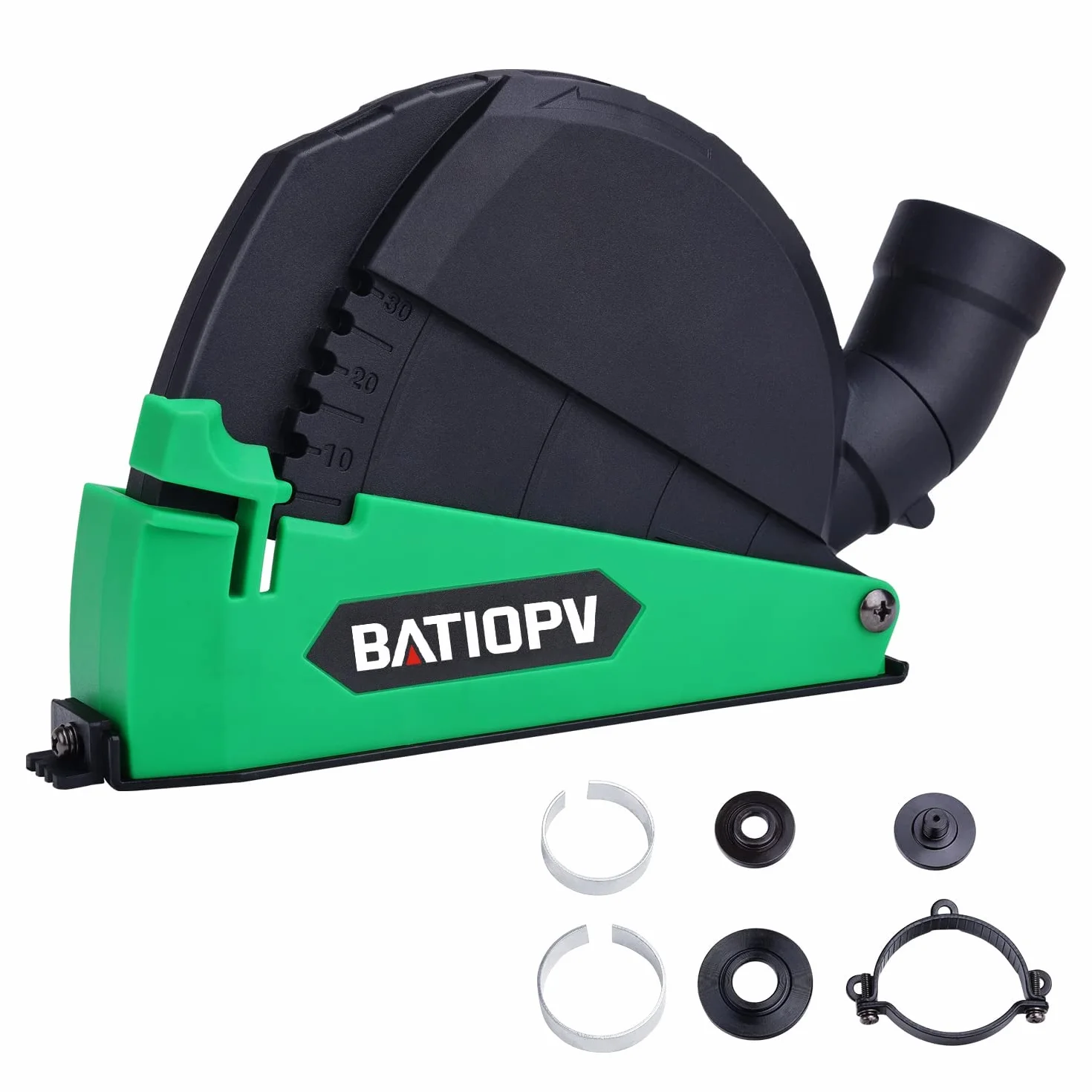 Accesorio de Guía de Corte con Aspiración, Compatible con Amoladoras y Discos de 115/125 mm, Diseño con Caperuza de Cierre Rápido Ø 125 mm