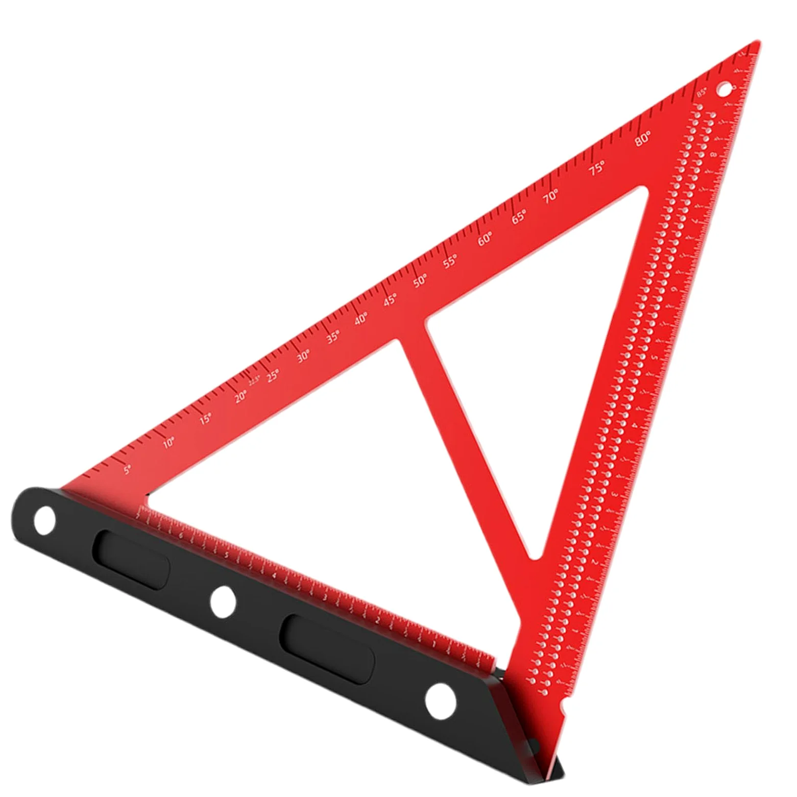 Escuadra de Carpintero Herramienta De Medición Multifuncional | Herramienta de Precisión en Aleación de Aluminio para Agujeros en Construcción y Manualidades