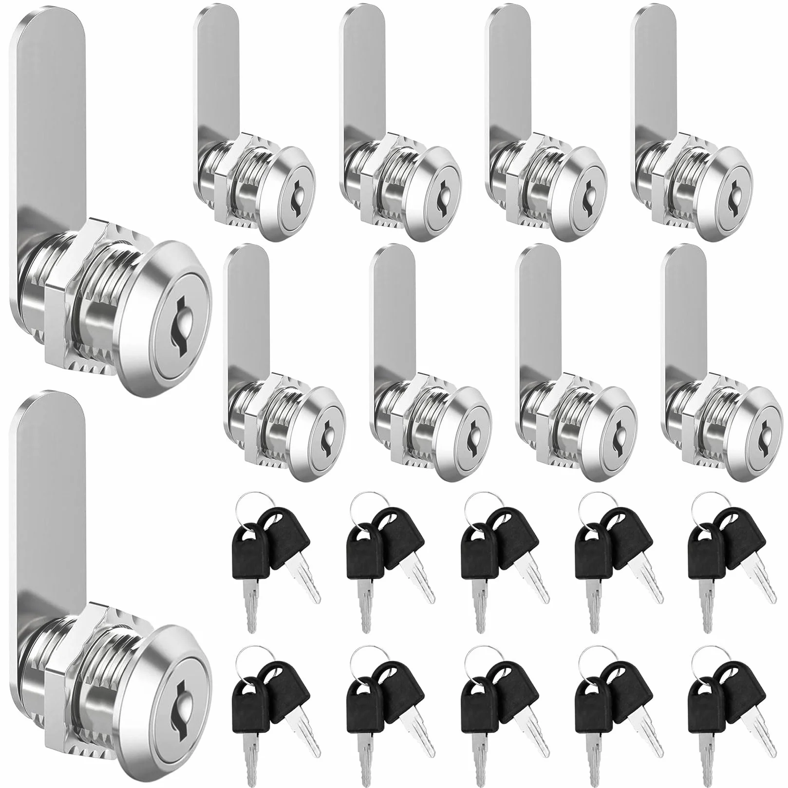Cerradura Taquilla 20 mm 1 Llave Puerta 16 mm 10 Piezas