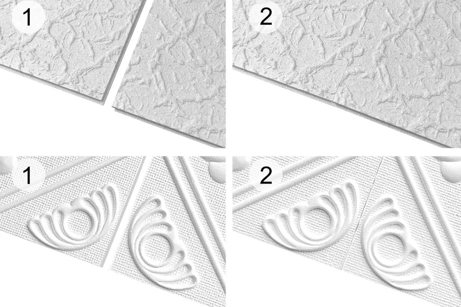 Paneles de techo de poliestireno EPS 50x50cm PYRMONT paquete económico 10QM