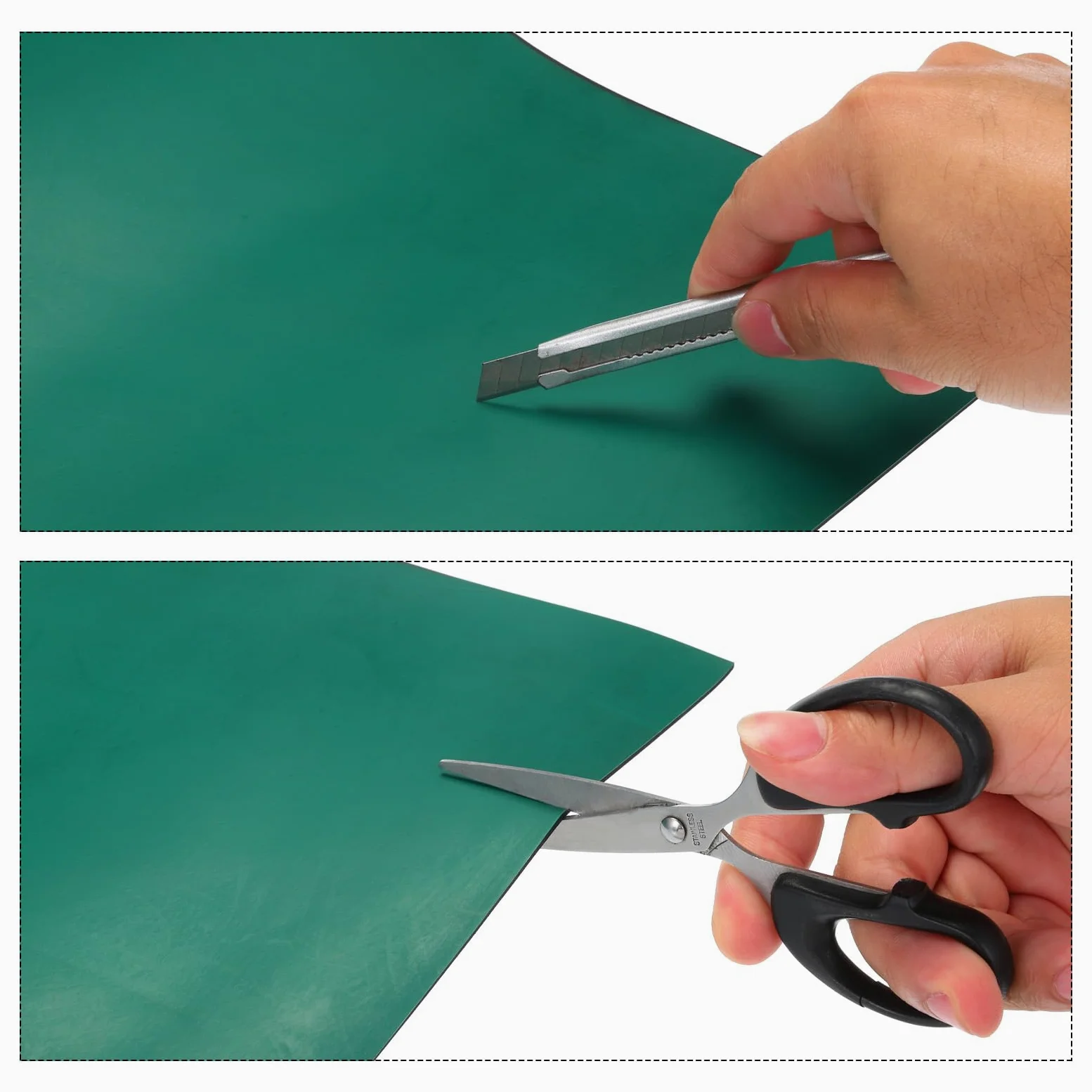 QUARKZMAN 100x60cm Gran Tapete de Soldadura de Silicona ESD Extra Grande de Alta Temperatura Antiestático para Banco de Trabajo con Conexión a Tierra para Reparación 1.6mm