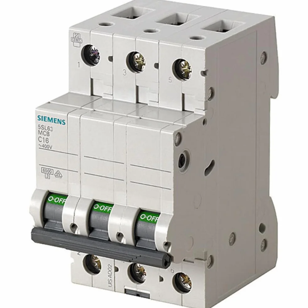 Siemens 5sl6 - Automático magnetotermico 400v 6ka 3 polos b 6a