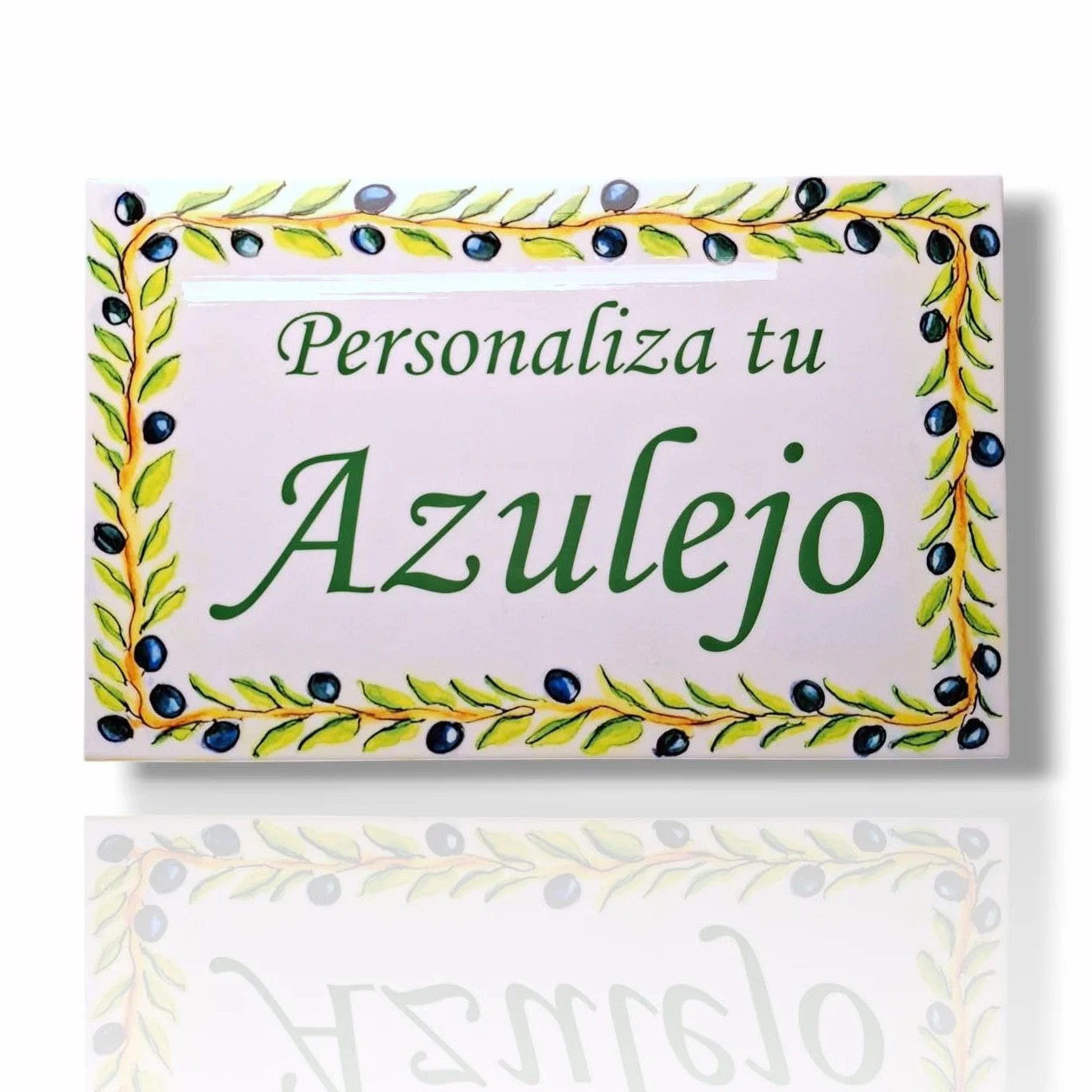 Azulejo Personalizado de Ceramica. 20x30cm. Acabado blanco brillo,casa, exterior. Regalo Original. Placa Personalizada Decorativa para casa, Oficina, Negocios. Cartel personalizado