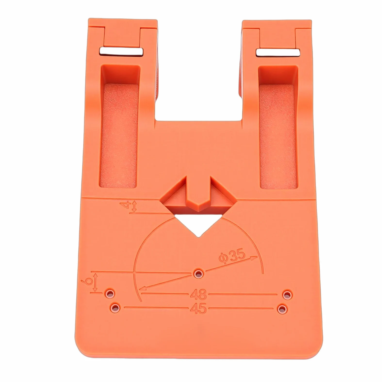 Sorandy Espaciador de Instalación de Bisagra, Placa de Bloqueo Magnético de ABS, Placa de Fijación con Broca Helicoidal de Carburo, Ideal para Bisagras de Puertas de Gabinetes, Armarios, Armarios y