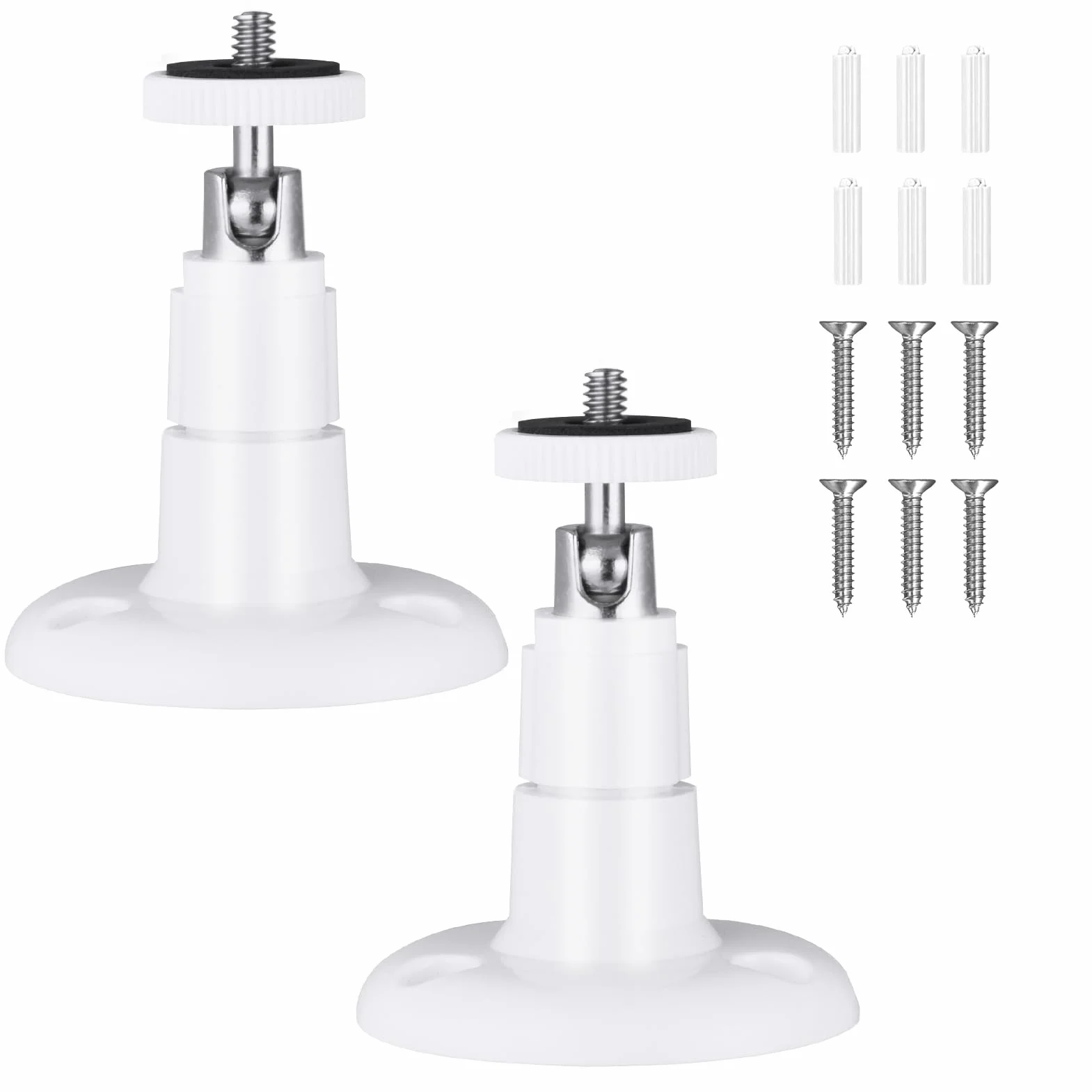 OFFCUP Carcasa para Cámara de Exterior, 2pcs Soporte de Pared para Cámara Al Aire Libre Ajustable, Blink Soporte de Pared, Compatible con el Blink Sync Module 2, para Interiores y Exteriores (Blanco)
