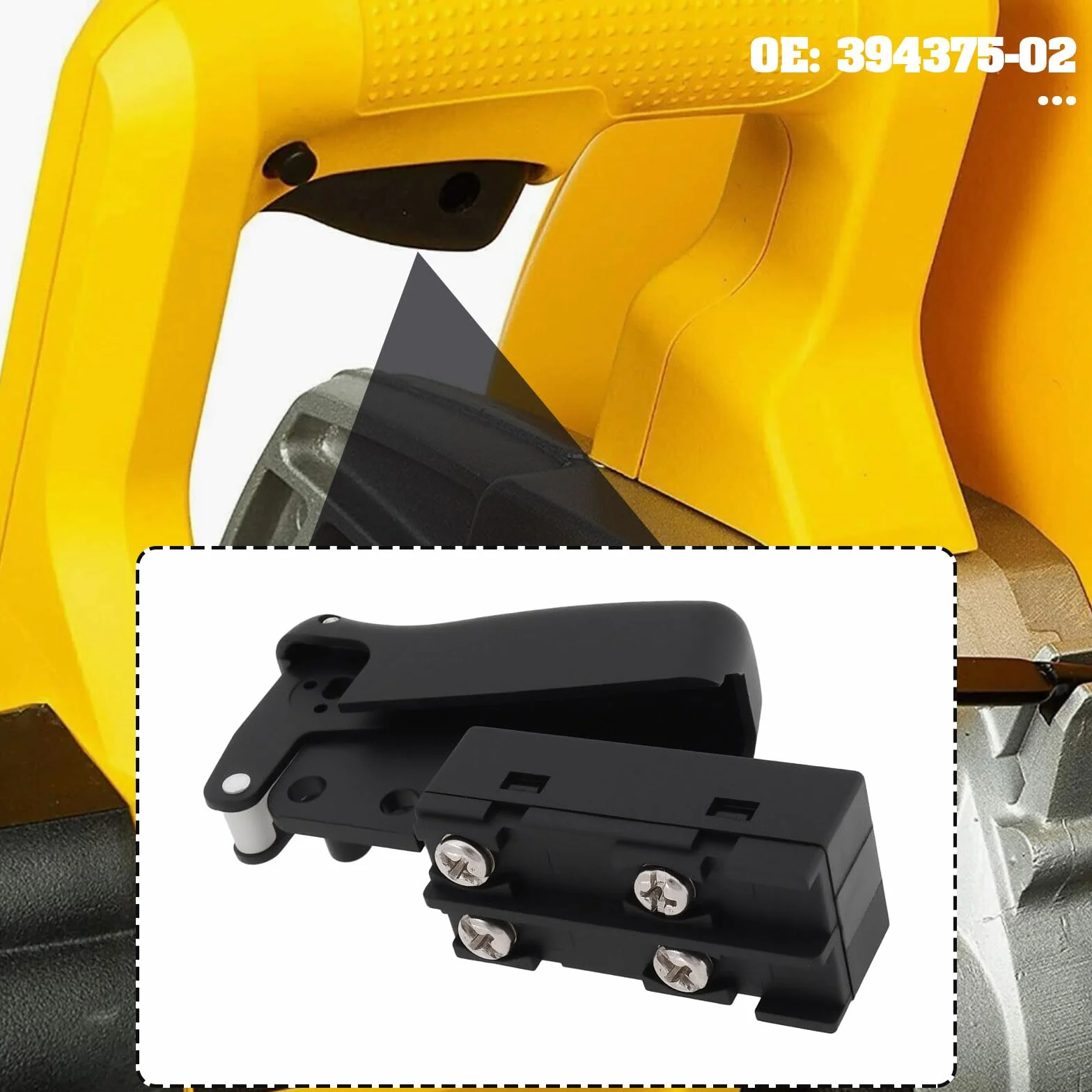The Lord of the Tools Interruptor de Sierra de Corte 394375-02 Compatible con DeWalt DW871 GR871 DW872 DWS520K DWS520SKH