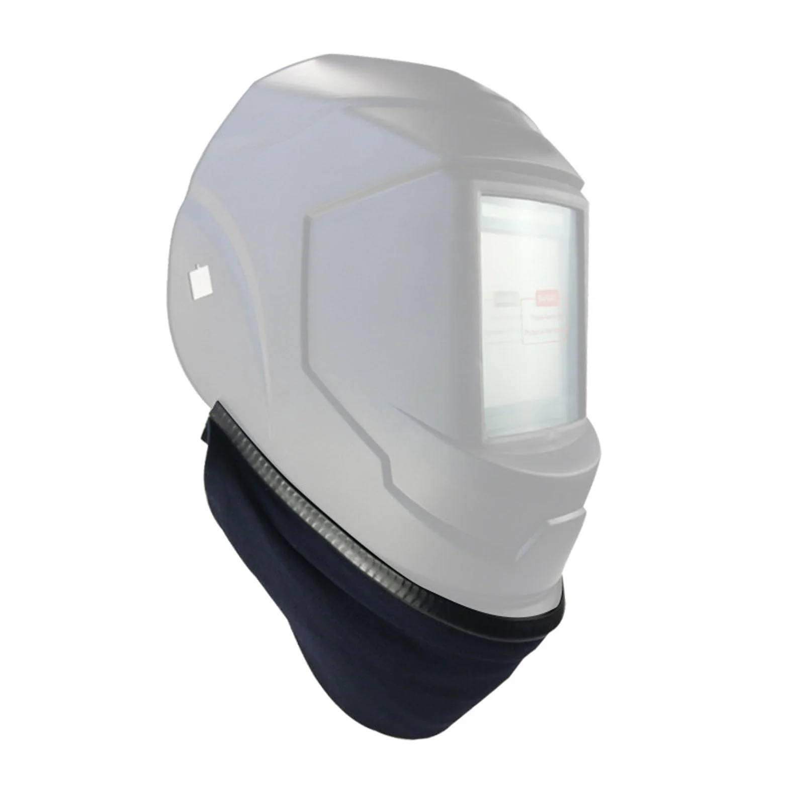 Babero de Cuero y Algodón para Casco, Babero de Soldadura Resistente Al Calor, Babero Envolvente Ignífugo para Casco Compatible con la Mayoría de los Cascos de Soldadura, Fácil