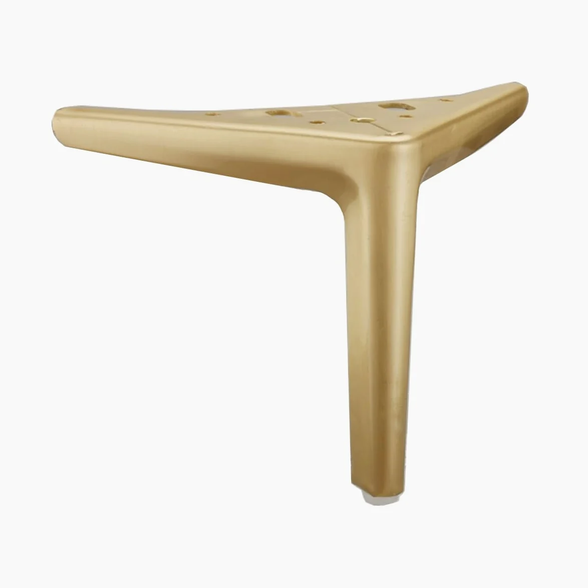 ETOPARS Piernas de muebles,pies triangulares metálicos para reemplazar armarios,cómoda,Mesa de trabajo de sofás y sillas,2 juegos(Dibujo dorado,15cm)
