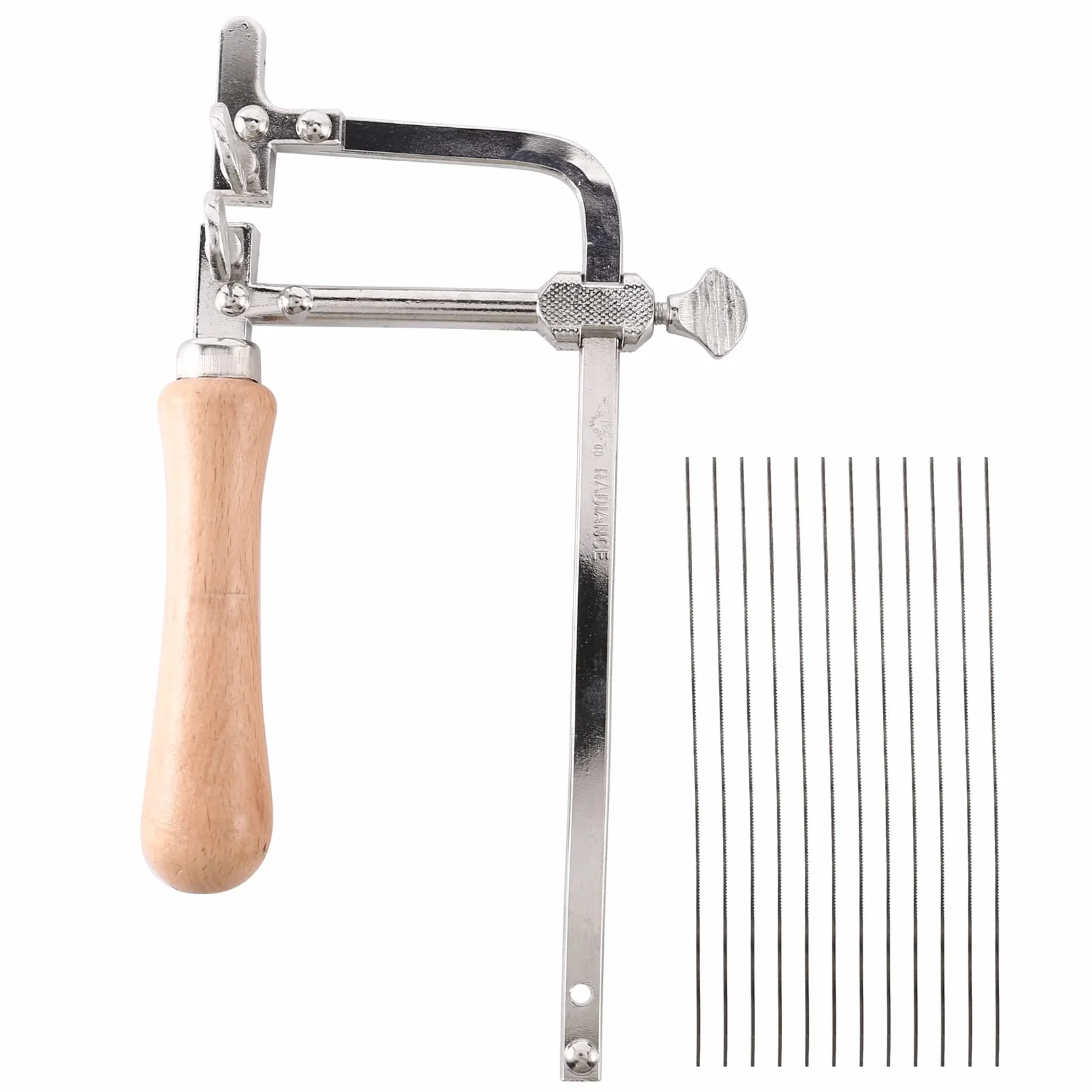 de marquetería en Forma de U con 12 Hojas, para joyería, para carpintería, para Madera, en Espiral para Metal, de calar, Fina, ajustab