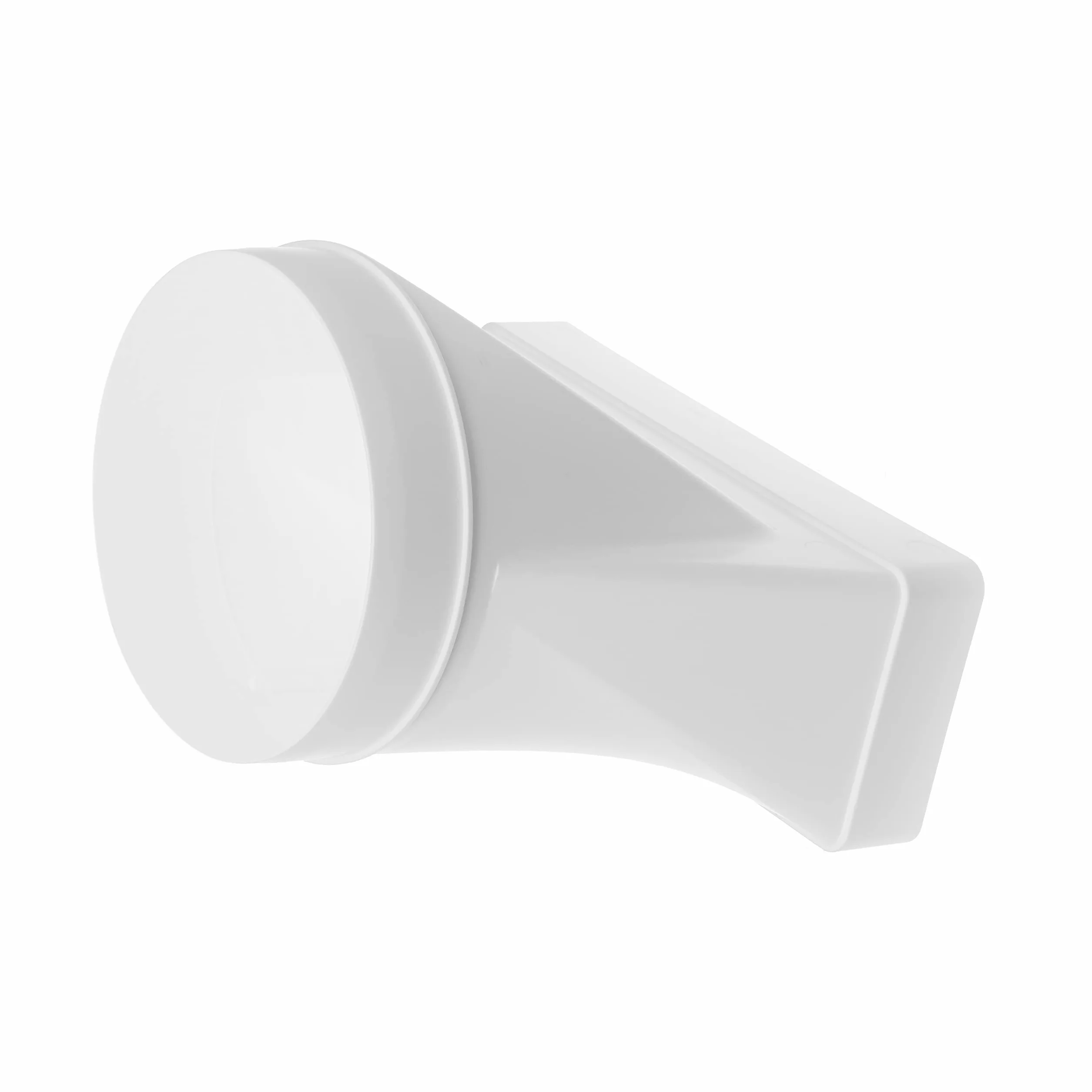 Repa Market 220 x 90 mm Tubo de conexión rectangular para tubo redondo - 150 mm - Conexión - Sistema de ventilación de aire - Elemento de ventilación para espacios limitados.