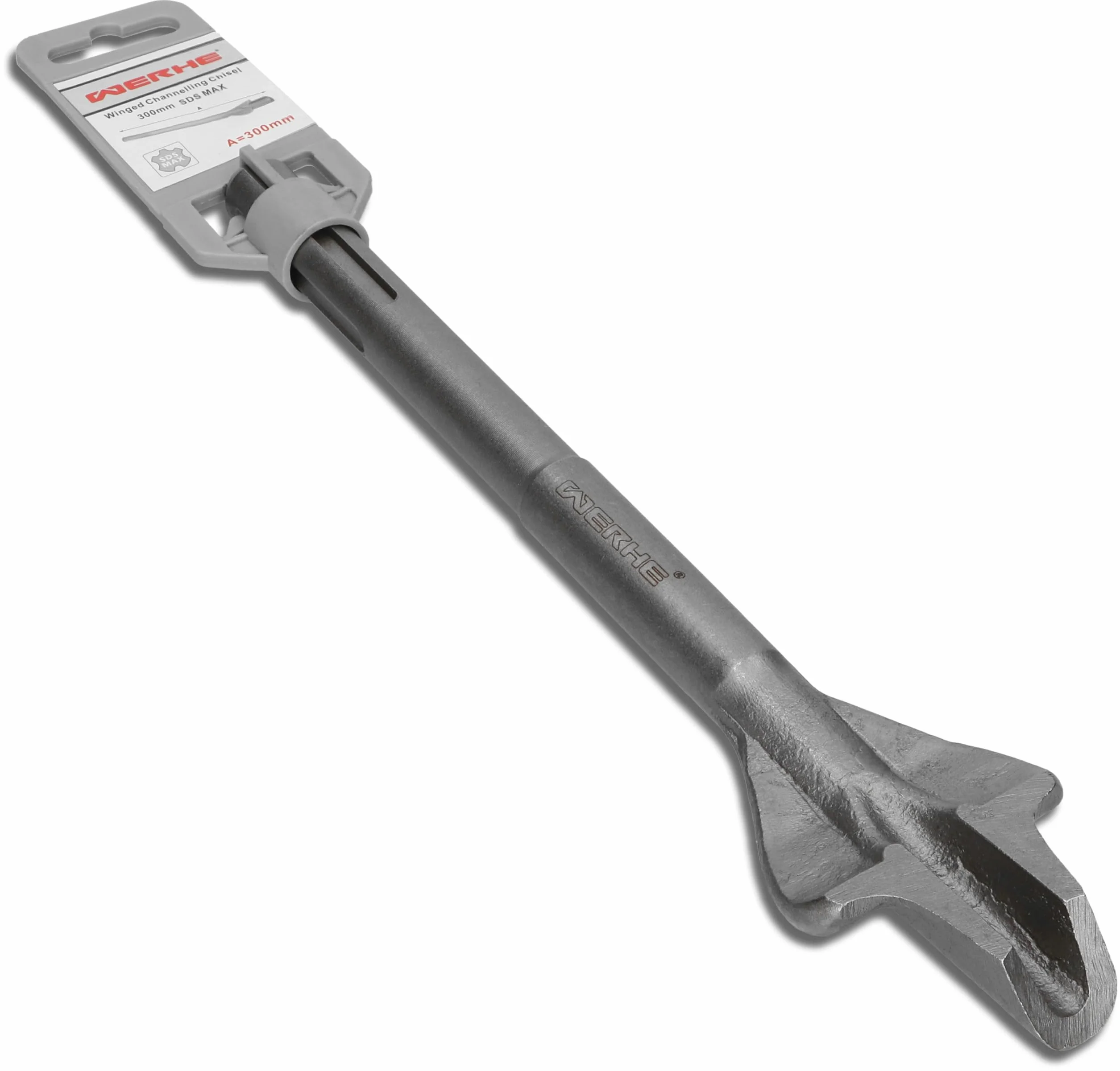 WERHE® SDS MAX 60 x 300 mm cincel volante - cincel de canal para martillo perforador - gubia para cincelar en ladrillo y hormigón