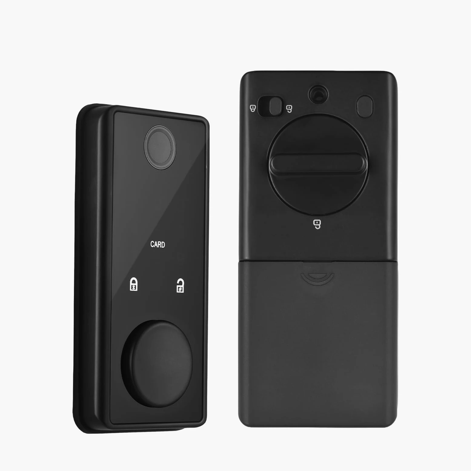 Smart Lock BT Cerradura de puerta sin llave TY APP huella dactilar tarjeta RFID 5 métodos de desbloqueo cerradura de puerta de aleación de aluminio para puertas de oficina de 35 – 60 mm de