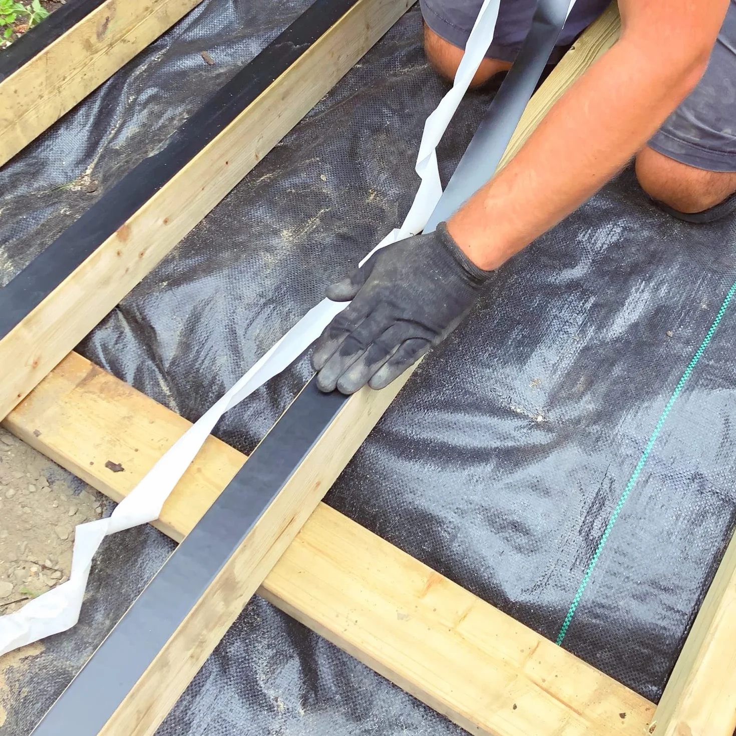 LLPT Cinta de Adhesivas Butilo 51mm x 15m Negro | Cinta Adhesiva Fuerte Extra Gruesa Cinta Autosellante Resistente al Agua para Cubiertas de Madera Costuras